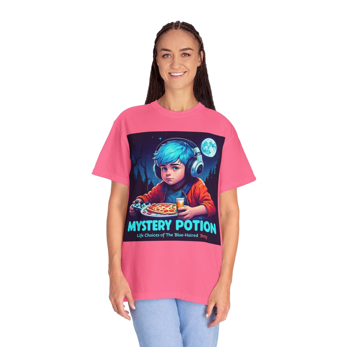 Mystery Potion T-shirt, Gamer Tee, Unisex Graphic Tee, Quirky Gift, Unique Design, Retro Vibe