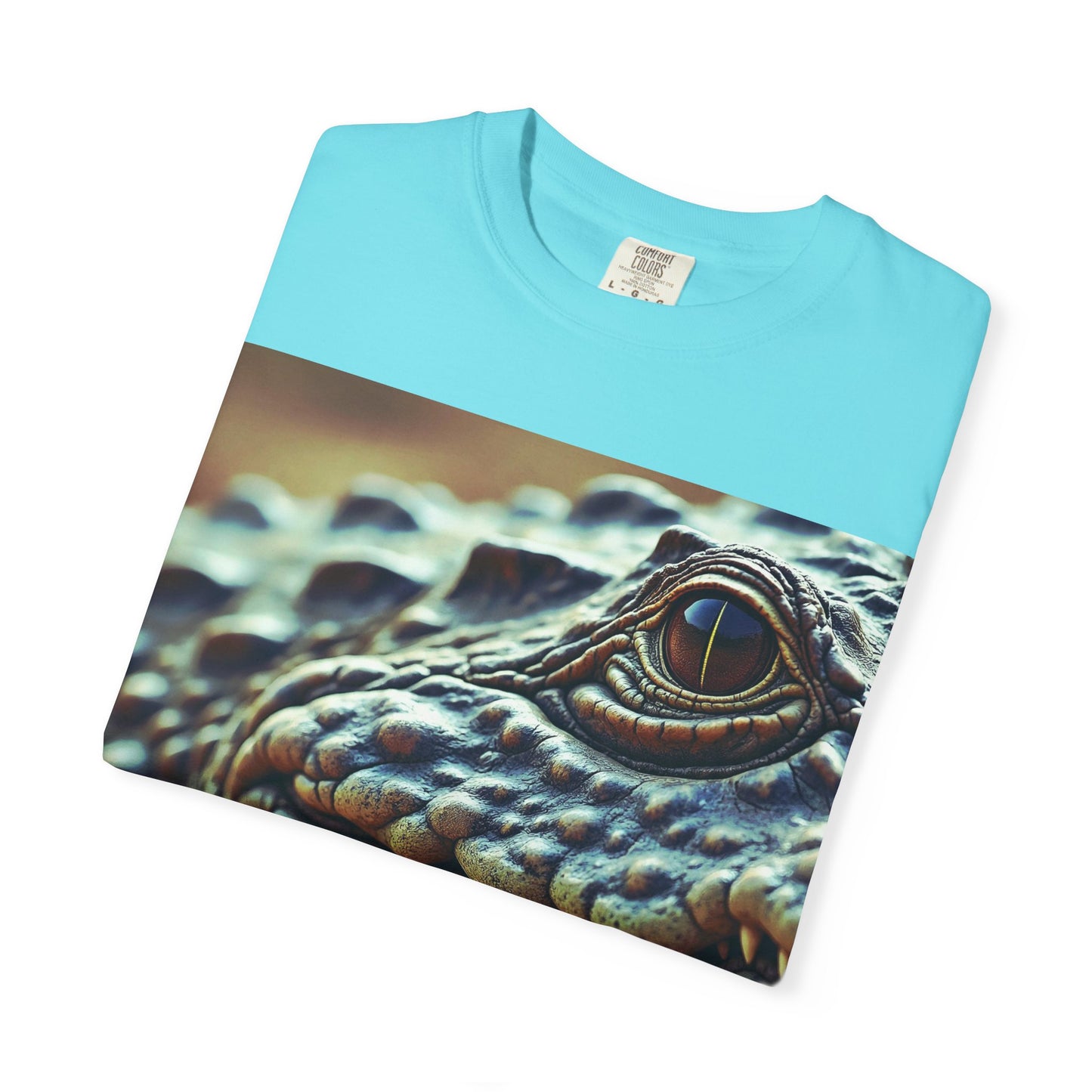 Aligator Unisex Garment-Dyed T-Shirt with Lizard Design, Cool Animal Tee for Nature Lovers, Gift for Her, Him, Birthday, Outdoor Enthusiasts