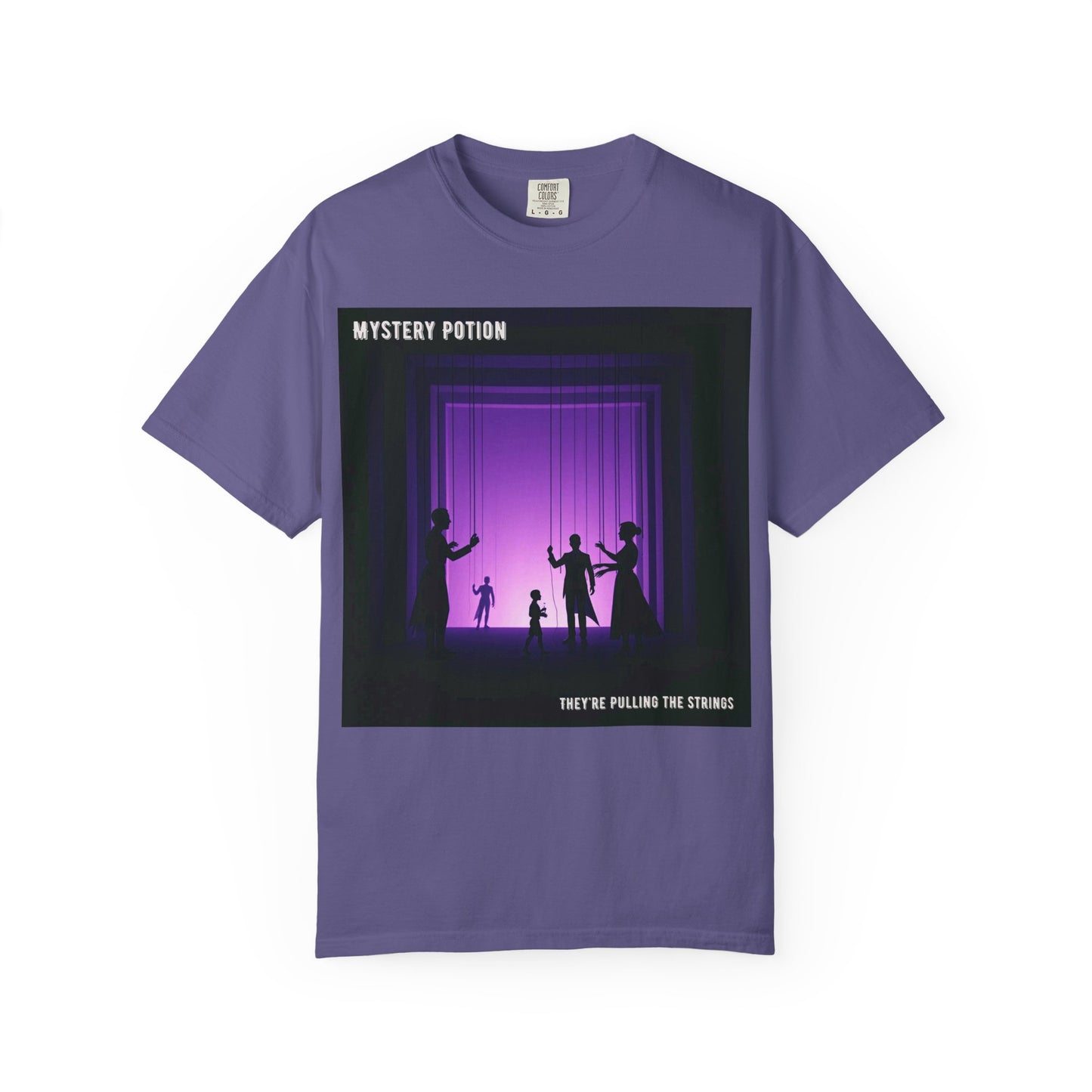'They're Pulling the Strings' by Mystery Potion, Unisex T-Shirt - Playful Graphic Tee for Creative Souls, Perfect for a Fun Night Out, Gift for Art Lovers, Casual Wear, [...]