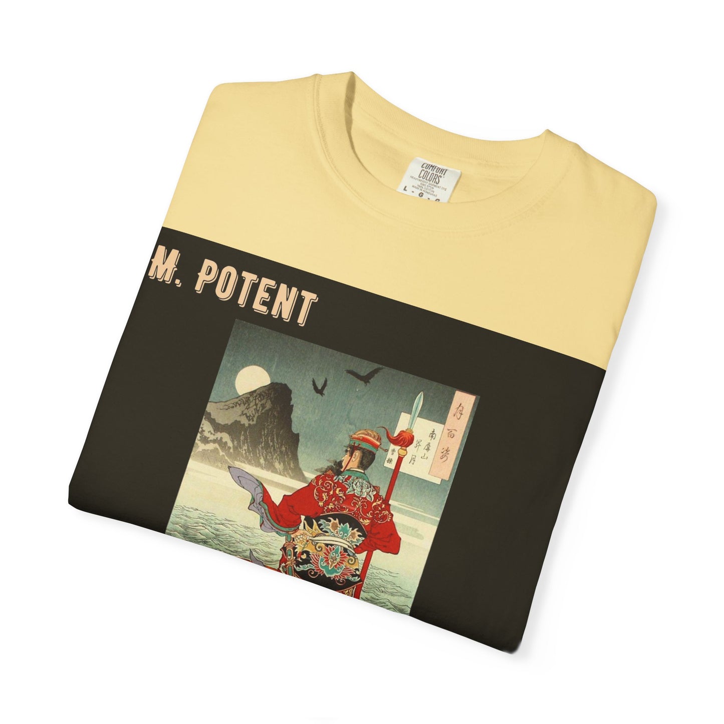 M. Potent Unisex Garment-Dyed T-Shirt, Casual Tee, Graphic Shirt, Streetwear Fashion, Gift for Music Lovers, Unique Style