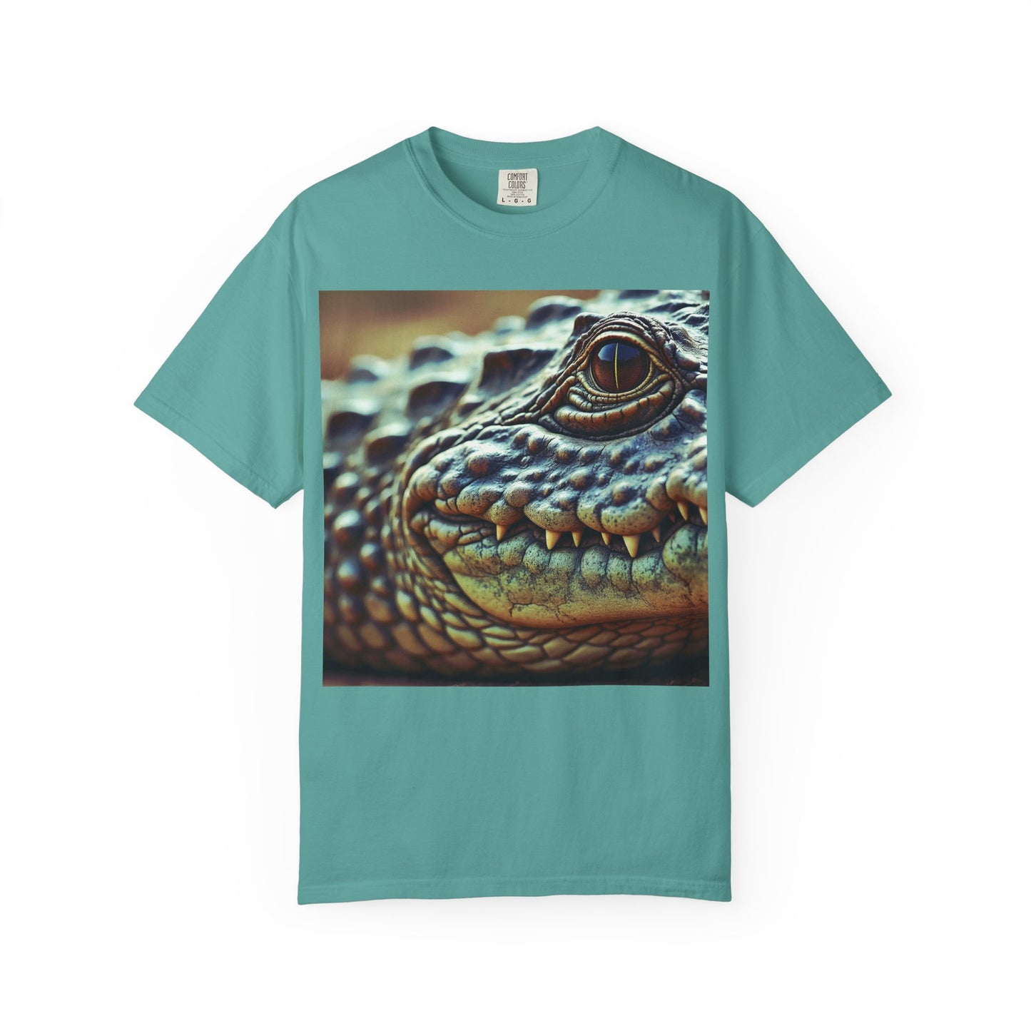Aligator Unisex Garment-Dyed T-Shirt with Lizard Design, Cool Animal Tee for Nature Lovers, Gift for Her, Him, Birthday, Outdoor Enthusiasts