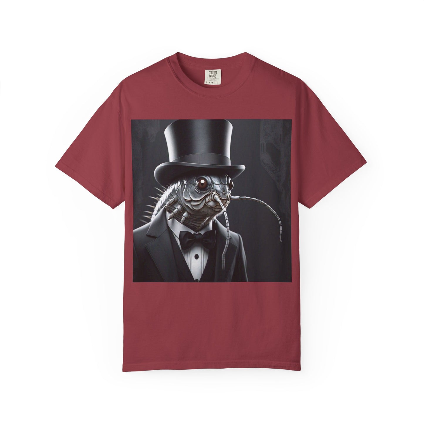 Whimsical Silver Fish Gentleman T-shirt | Fun Gift for Aquatic Lovers, Unique Humor Shirt, Casual Wear, Creative Outfit