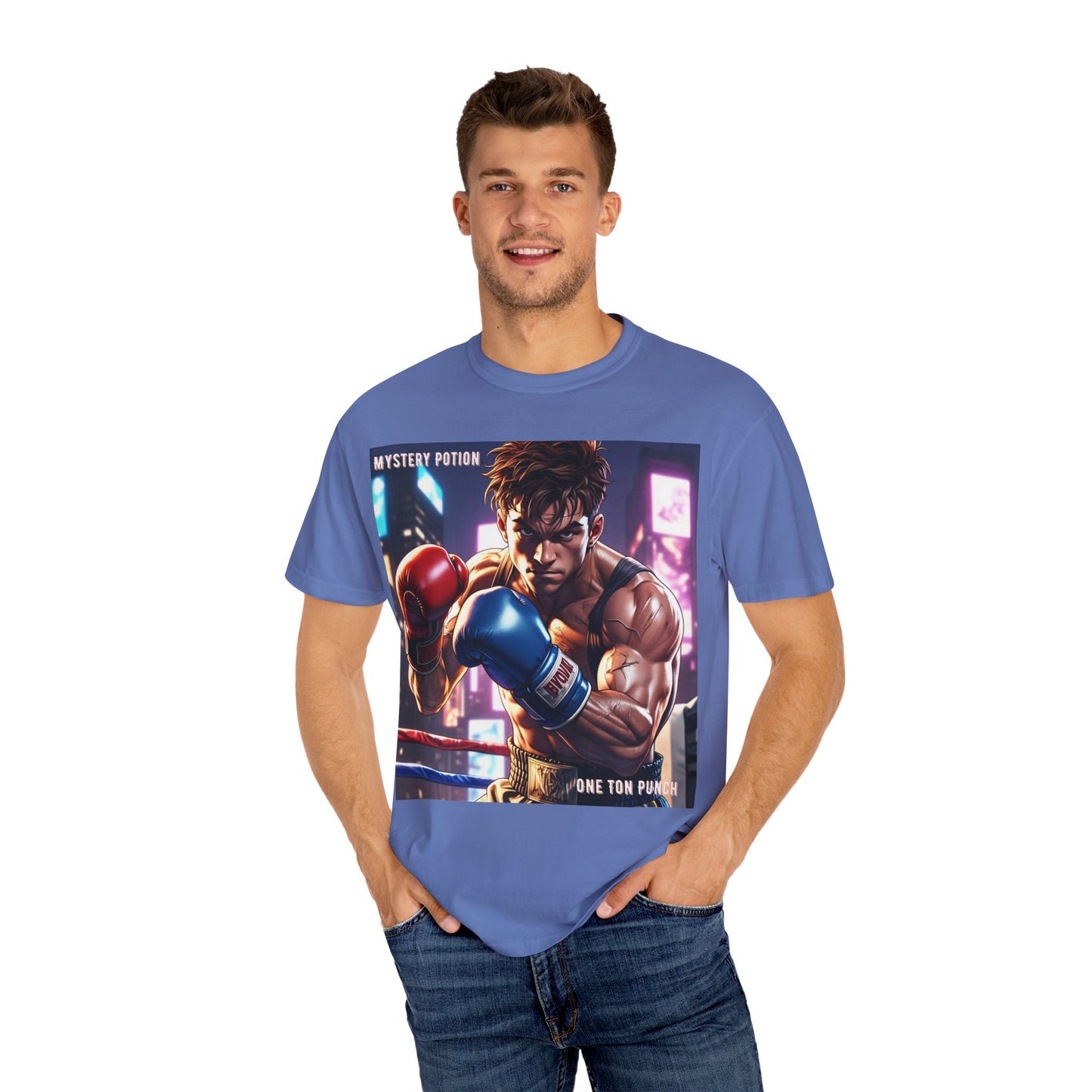 'One Ton Punch' by Mystery Potion, Boxer T-Shirt, Unisex Graphic Tee, Gift for Gamers, Vintage Style Shirt, Cool Casual Wear, Streetwear Fashion