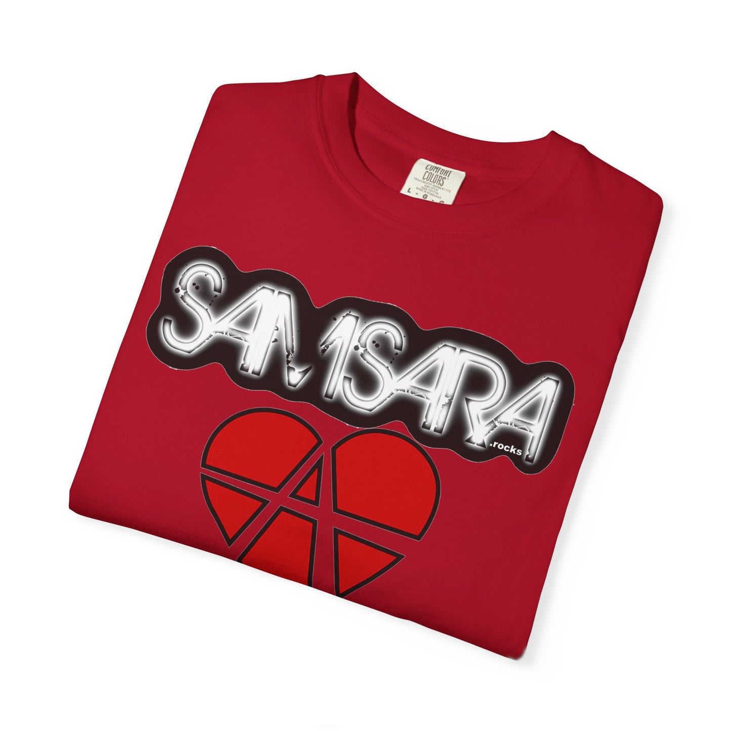 Samsara Heart Permanent Damage Unisex T-Shirt, Trendy Graphic Tee, Streetwear Style, Casual Apparel, Perfect for Music Festivals, Unique Gift Idea