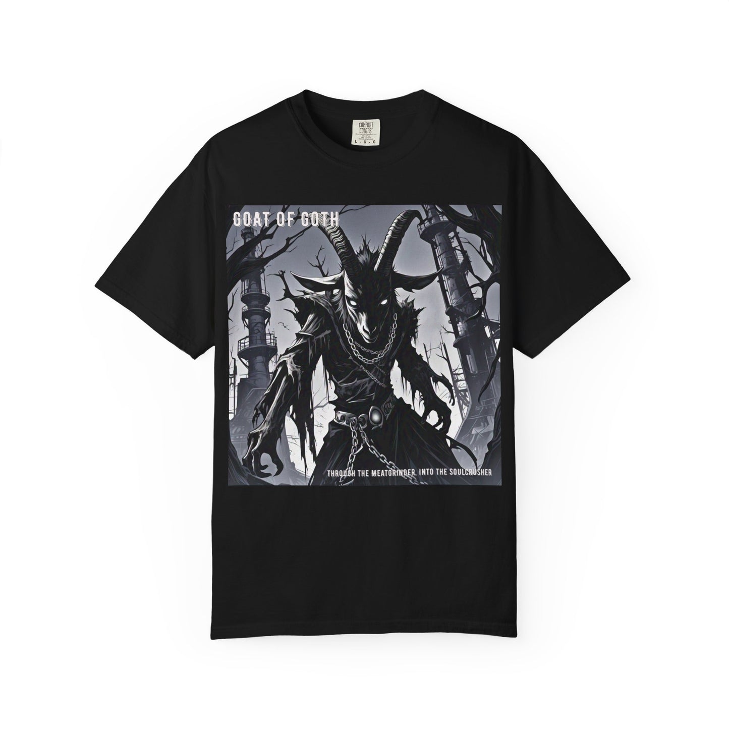 Gothic Graphic T-Shirt, Goat of Goth Tee, Unisex Casual Wear, Alternative Streetwear, Edgy Apparel for Fans, Perfect Gift for Halloween