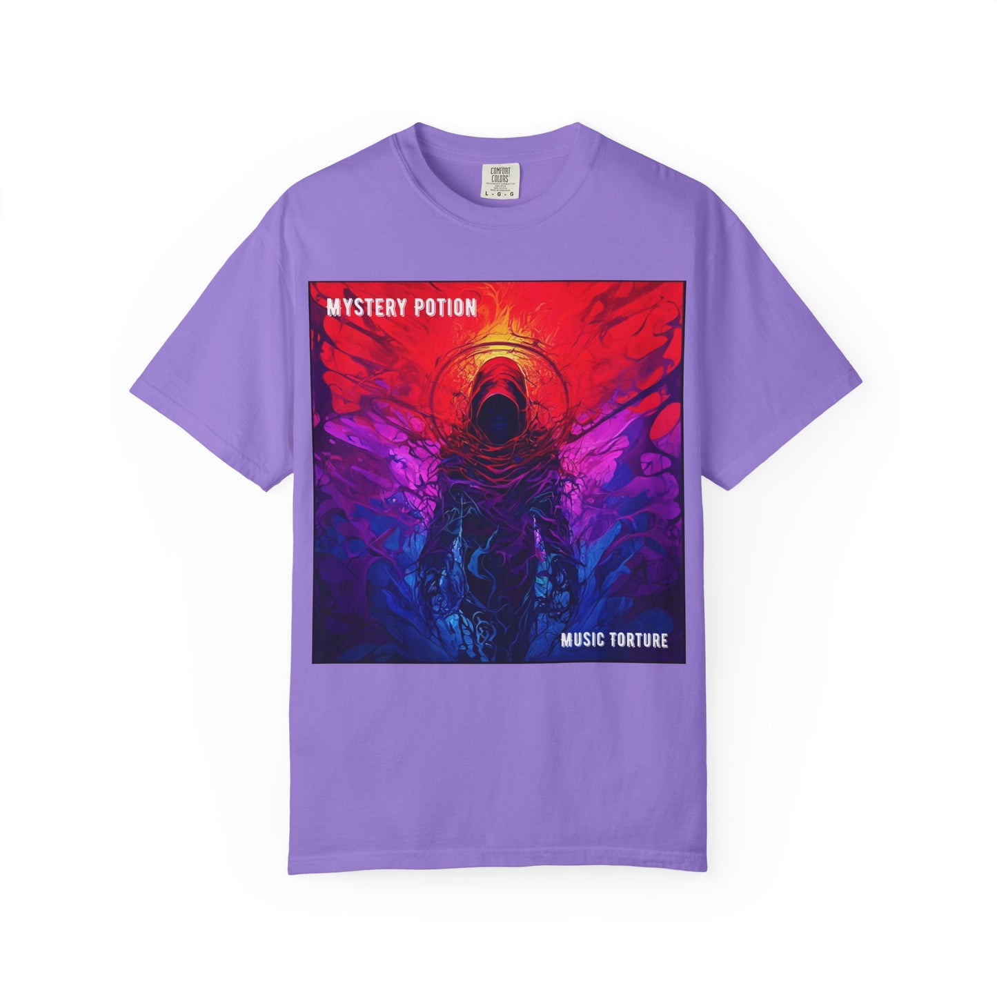 'Music Torture' by Mystery Potion Unisex Garment-Dyed T-shirt, Music Torture Tee, Vibrant Graphic Shirt, Cool Casual Wear, Gift for Music Lovers, [...]