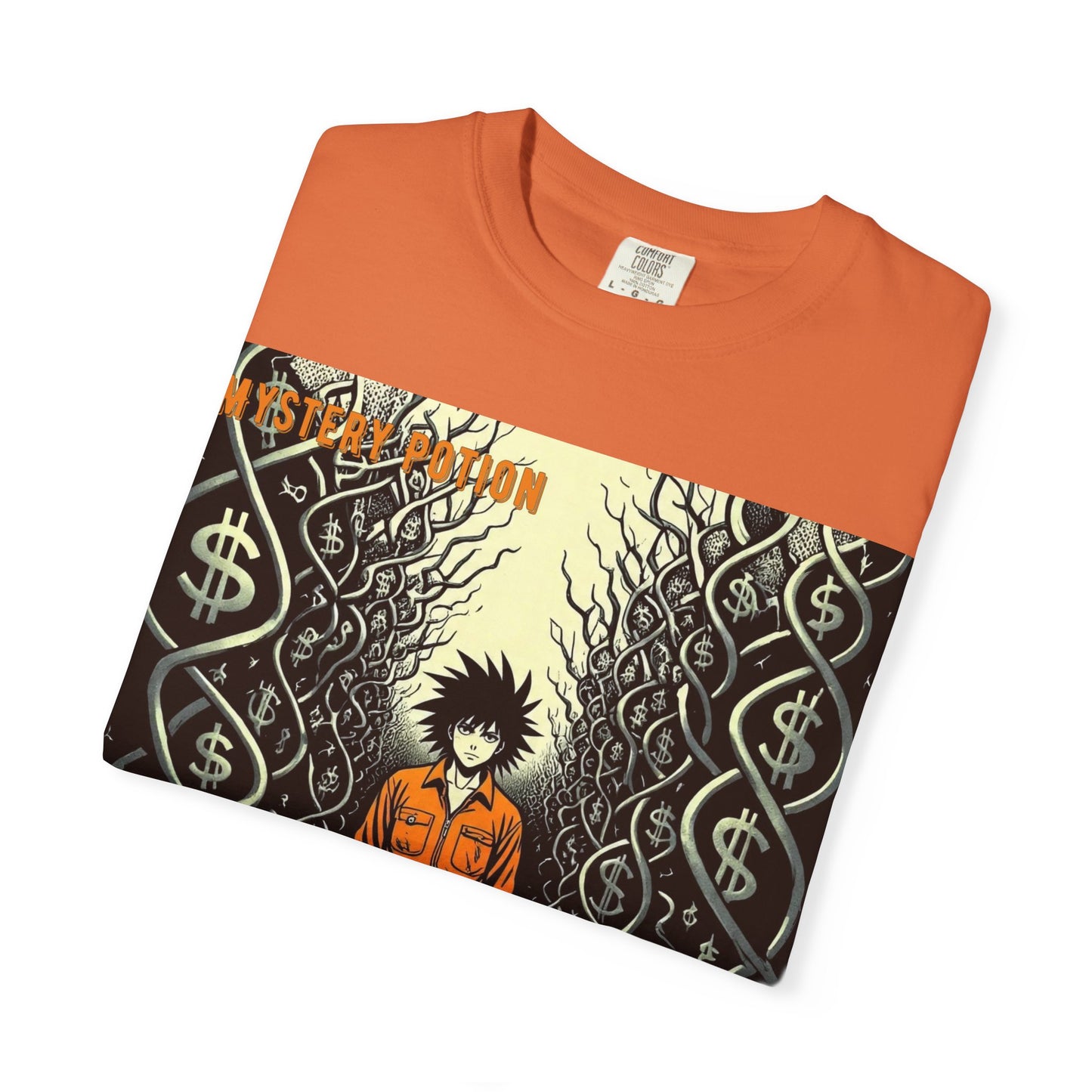'Prison of Dollar Signs' by GOAT of Goth, Street Art Inspired Unisex T-Shirt, Cool Graphic Tee, Casual Wear, Hip Hop Fashion, Gift for Art Lovers, Unique Style