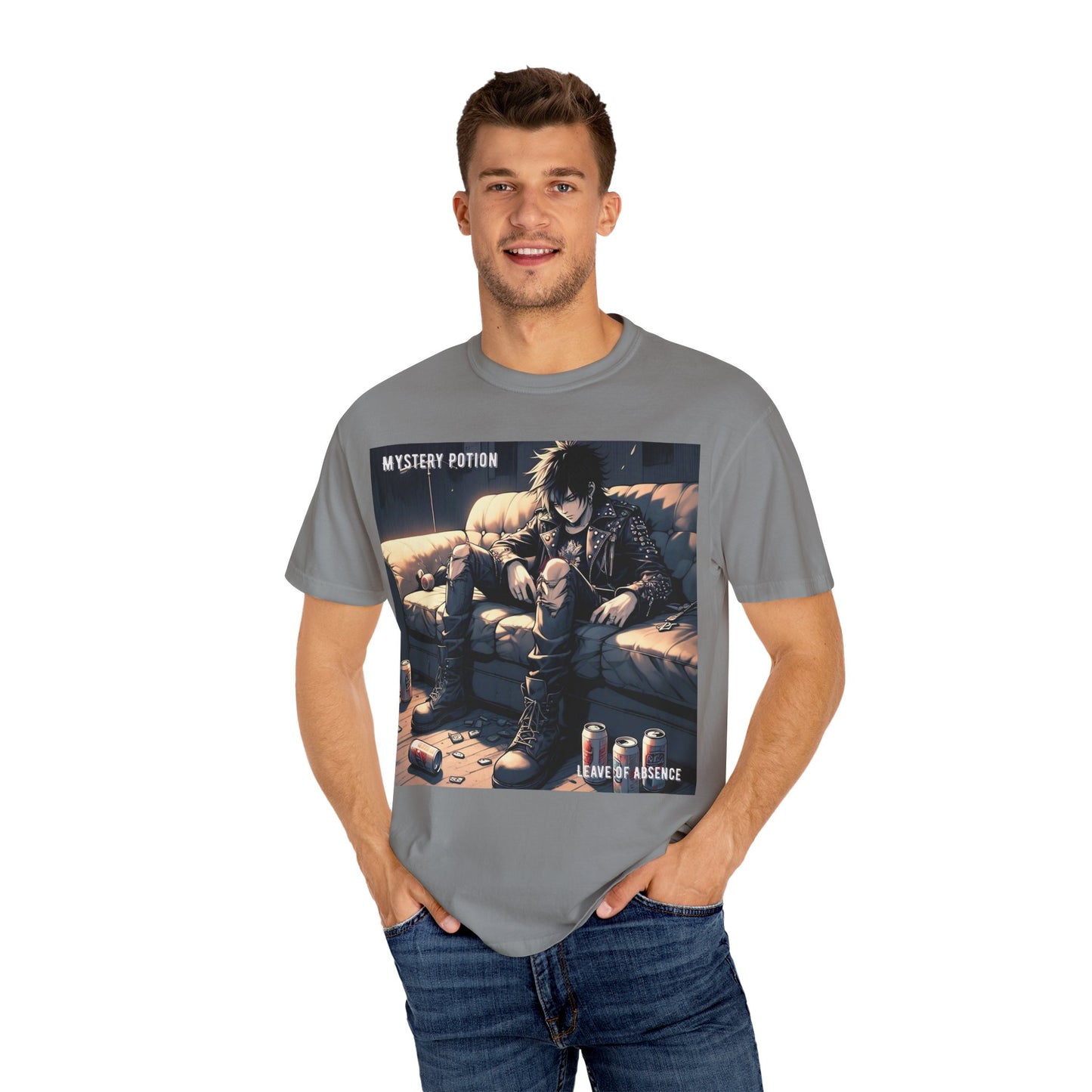 'Leave of Absence' by Mystery Potion Graphic T-Shirt, Unisex Casual Tee, Anime Merchandise, Gift for Fans, Streetwear Style