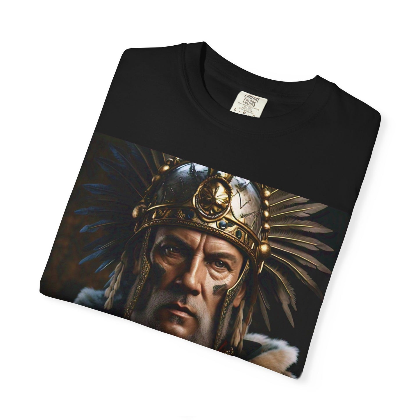 Warrior Spirit Garment-Dyed T-Shirt, Vintage Tee, Unisex Fashion, Gift for Him, Casual Wear, Graphic Top, Everyday Style