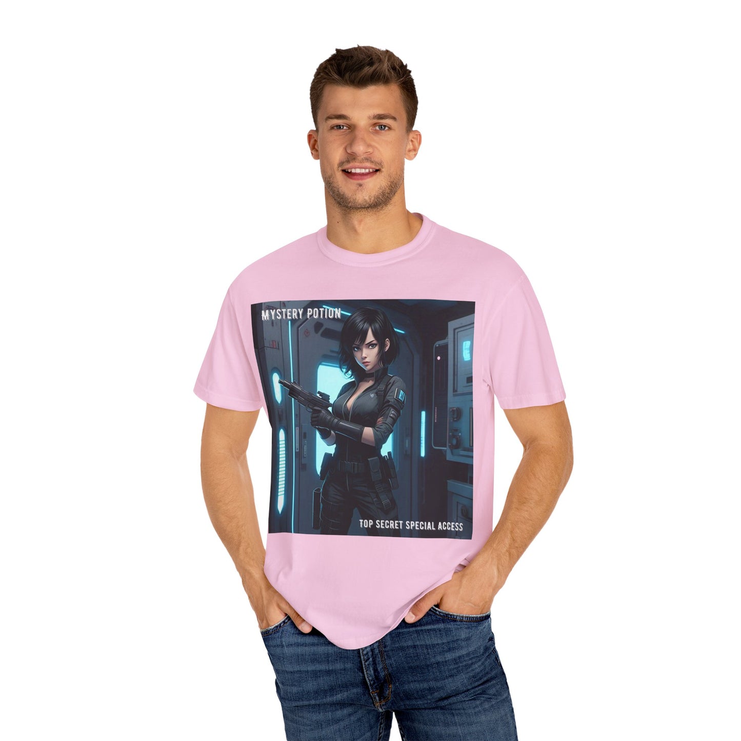 Mystery Potion Graphic Tee, Gamer T-Shirt, Unisex Clothing, Casual Wear, Birthday Gift, Top Secret Access Shirt