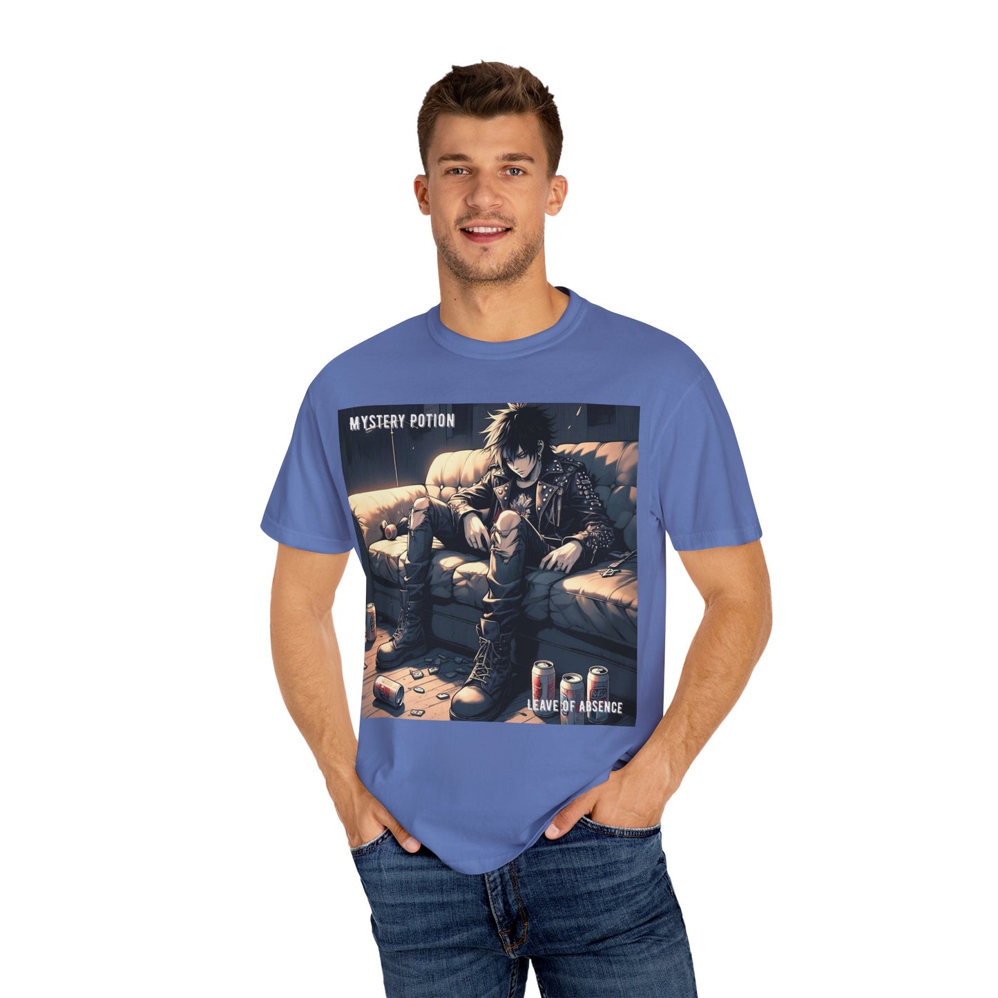 'Leave of Absence' by Mystery Potion Graphic T-Shirt, Unisex Casual Tee, Anime Merchandise, Gift for Fans, Streetwear Style