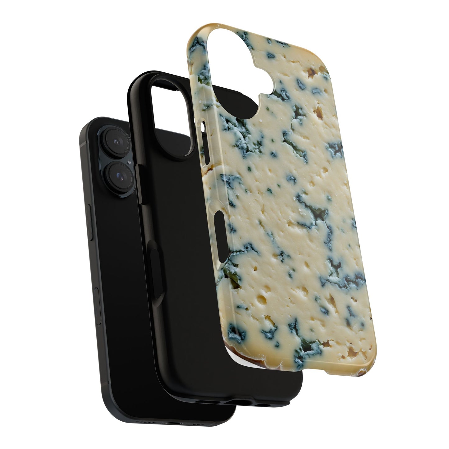 Blue Cheese Pattern Phone Case | Tough Cases for Foodies, Gifts for Cheese Lovers, Quirky Accessories, Unique Phone Covers, Fun & Functional