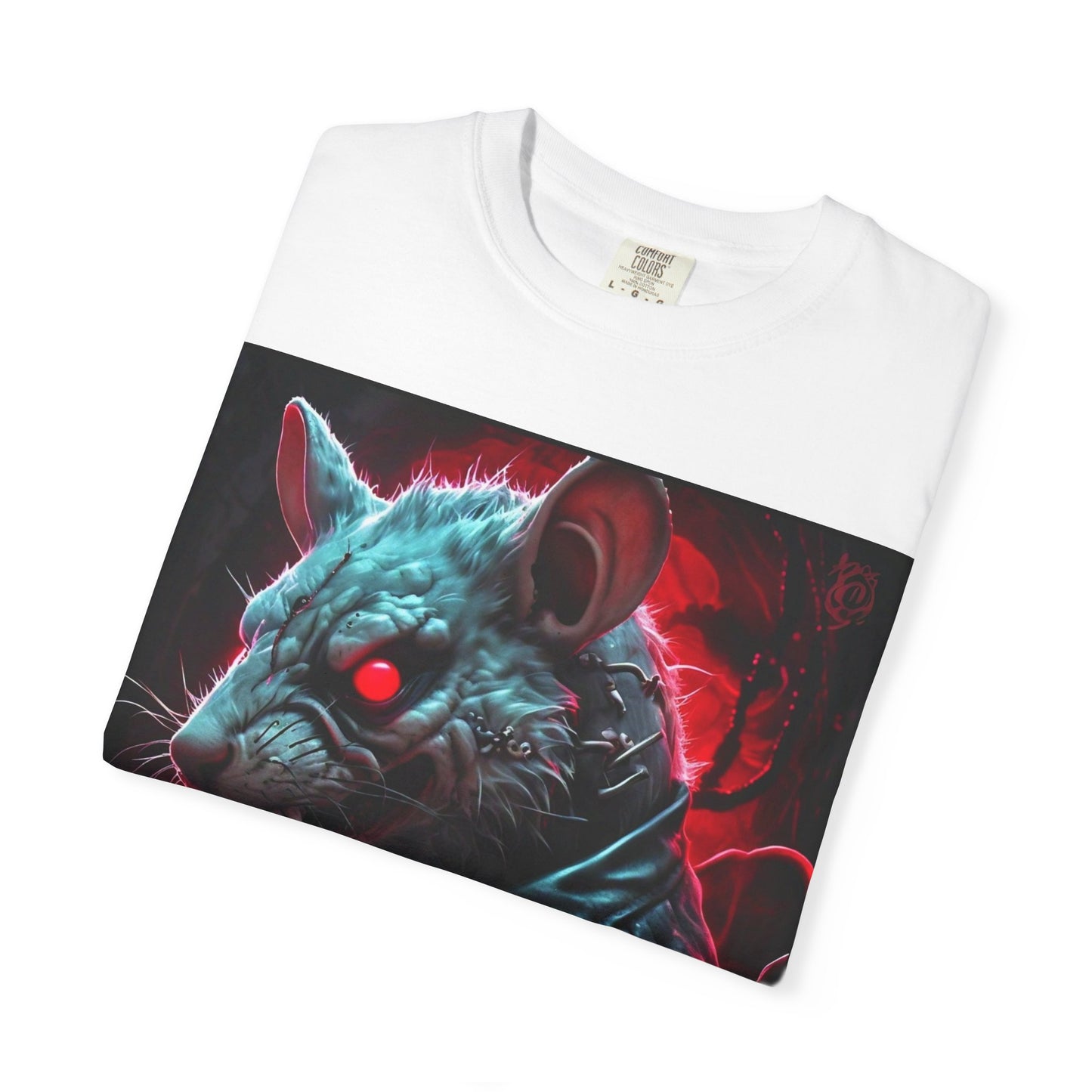 'Mystery Potion' Punk Rock Rat in Leather Jacket T-shirt, Rocker Tee, Original Logo