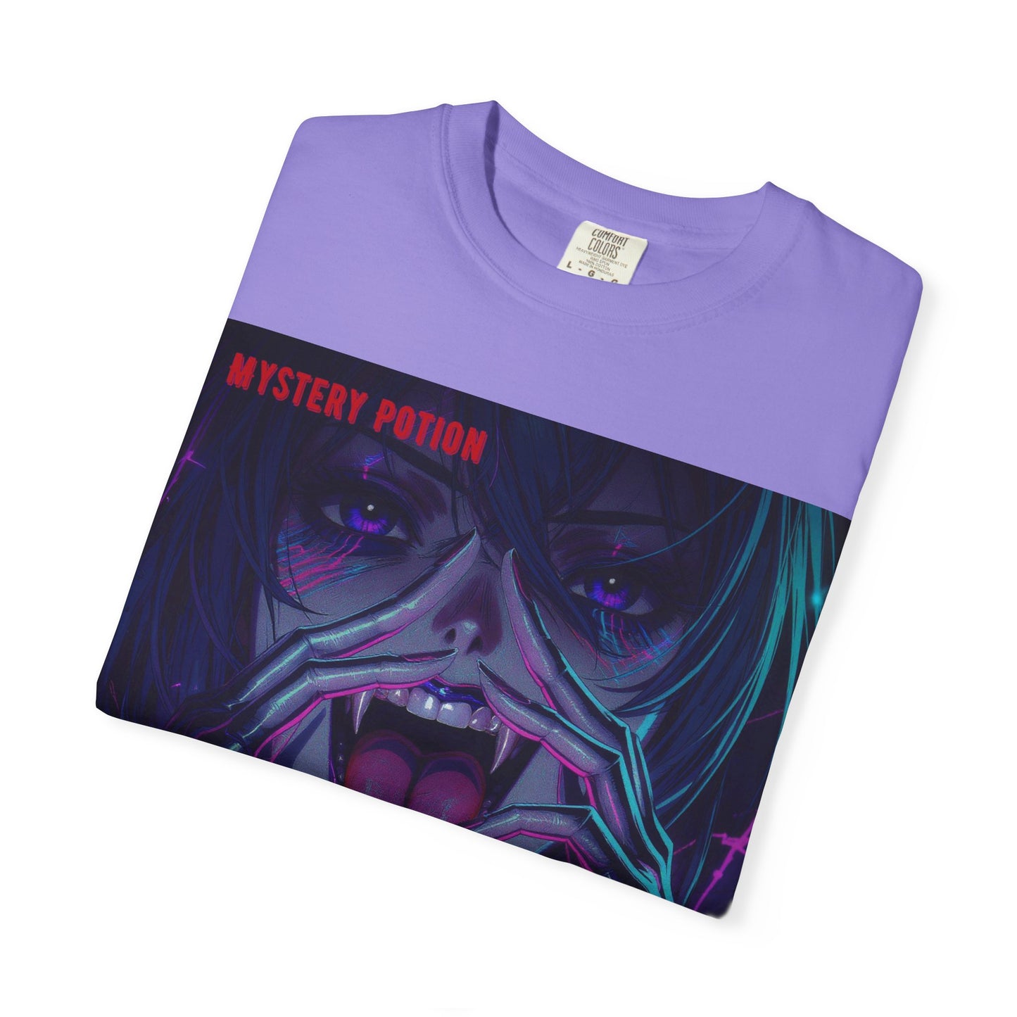 'Beneath The All-Mocking Tongue' by Mystery Potion Unisex Garment-Dyed T-shirt