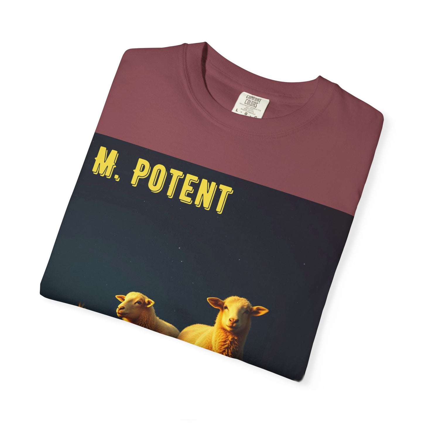 Debate Between Sheep and Grain by M. Potent, Sheep Graphic T-Shirt, Unisex Fashion Top, Farm Life Tee, Gift for Animal Lovers, Casual Everyday Wear