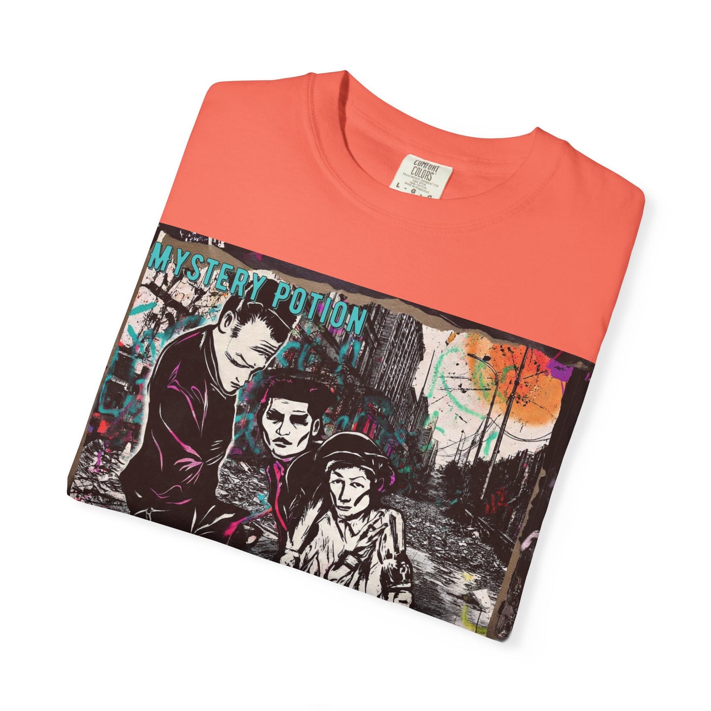 'You Think The World Is Overpopulated' by Mystery Potion, Street Art Unisex T-Shirt - Alternative Fashion, Graphic Tee for Music Lovers, Gifting, Urban Style, Everyday Wear