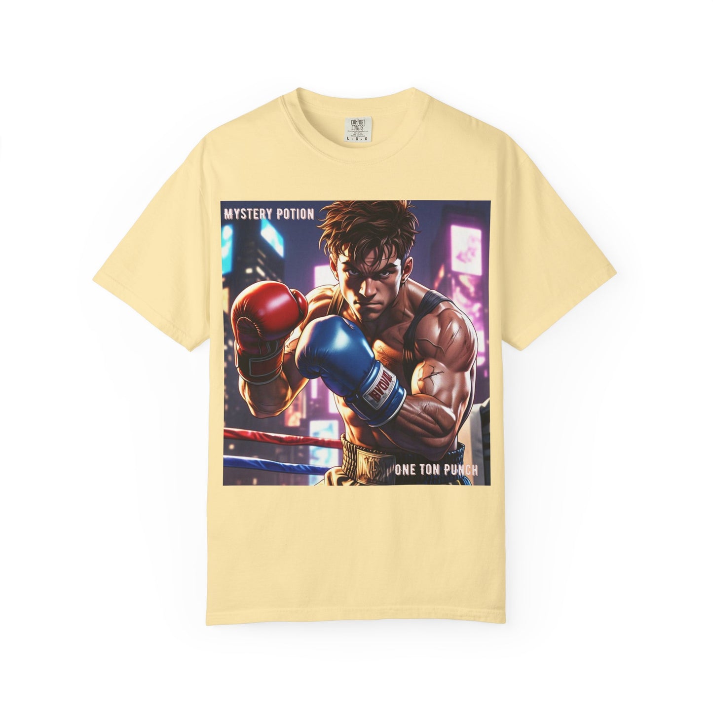 'One Ton Punch' by Mystery Potion, Boxer T-Shirt, Unisex Graphic Tee, Gift for Gamers, Vintage Style Shirt, Cool Casual Wear, Streetwear Fashion