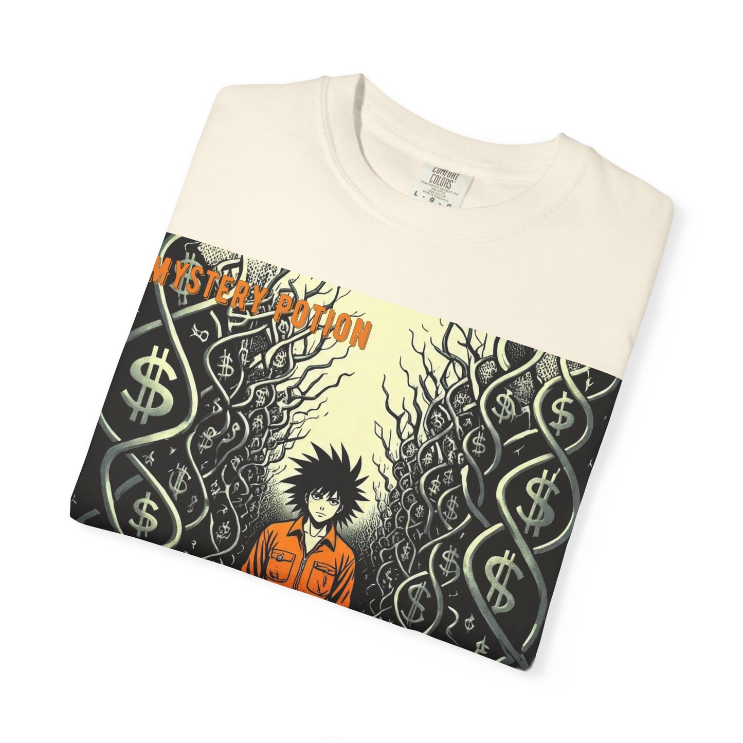 'Prison of Dollar Signs' by GOAT of Goth, Street Art Inspired Unisex T-Shirt, Cool Graphic Tee, Casual Wear, Hip Hop Fashion, Gift for Art Lovers, Unique Style