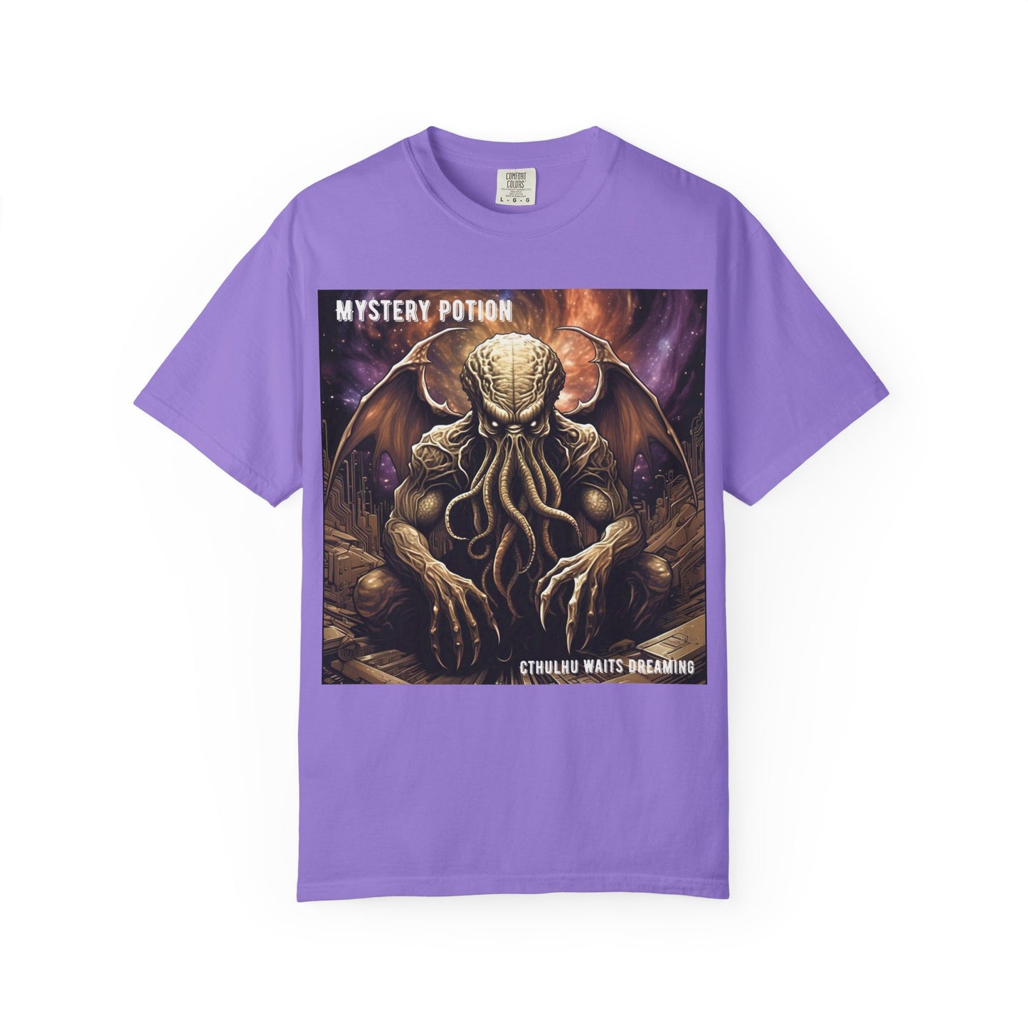 Mystery Potion Unisex T-Shirt, Cthulhu Inspired Tee, Gothic Apparel, Witchy Clothing, Halloween Outfit, Fantasy Fan Gift