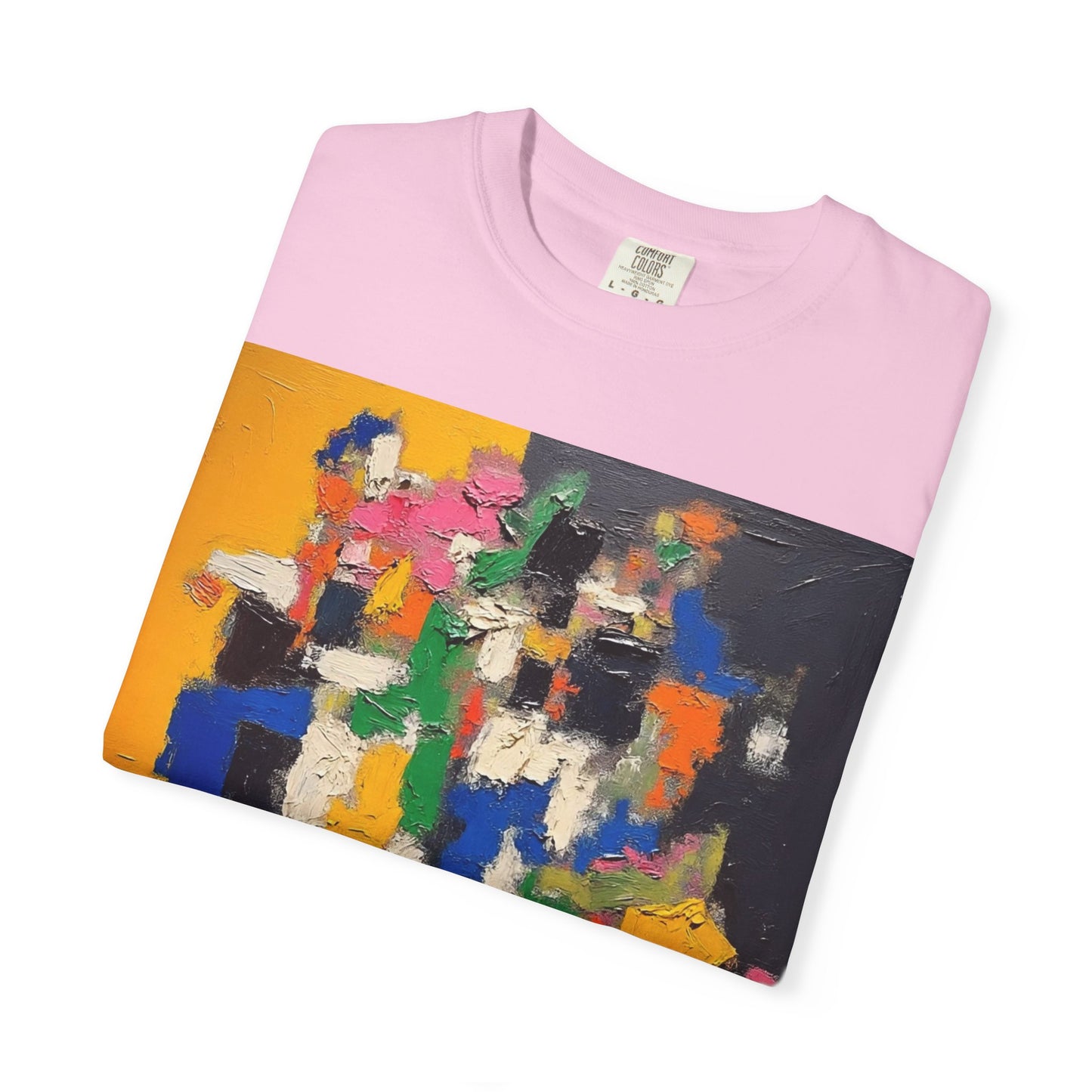 Vibrant Abstract Art Unisex T-Shirt, Colorful Graphic Tee, Casual Wear, Trendy Gift for Art Lovers, Perfect for Summer Festivals