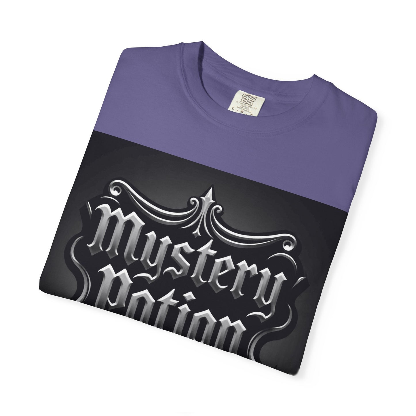 Mystery Potion Unisex Garment-Dyed T-shirt | Halloween Costume Shirt, Casual Wear, Themed Party Tee, Gift for Mystery Lovers