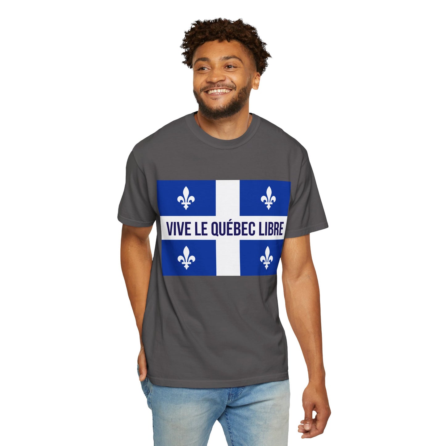 Vive le Québec Libre T-Shirt, Unisex Garment-Dyed Tee for Patriotic Celebrations, Canadian Pride Shirt, Quebec Independence Day [...]