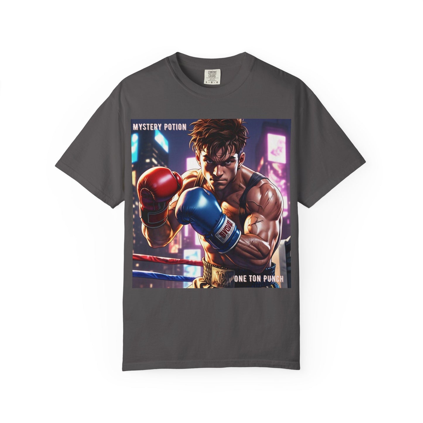 'One Ton Punch' by Mystery Potion, Boxer T-Shirt, Unisex Graphic Tee, Gift for Gamers, Vintage Style Shirt, Cool Casual Wear, Streetwear Fashion