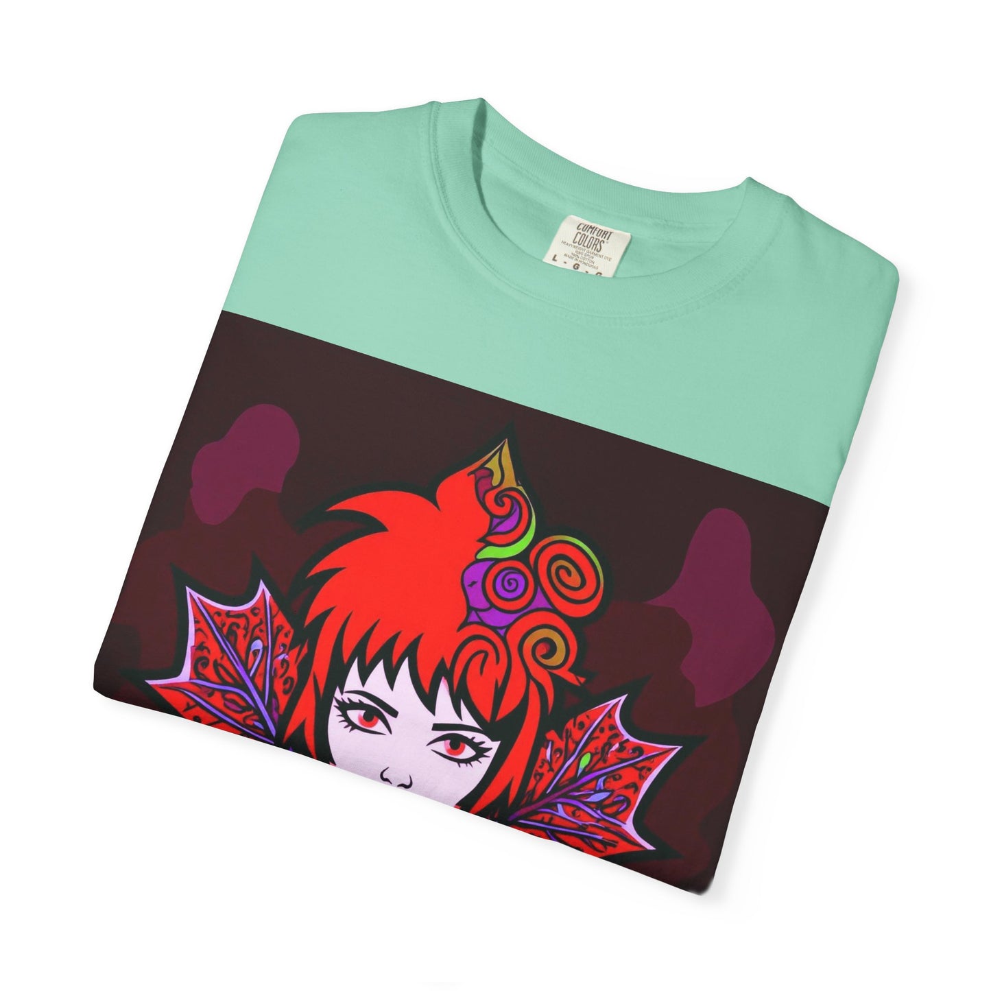 Emily The Maple Leaf Vibrant Art T-Shirt, Bohemian Graphic Tee, Unique Artwear, Gift for Art Lovers, Festival Clothing, Unisex Fashion, Canadian Patriots