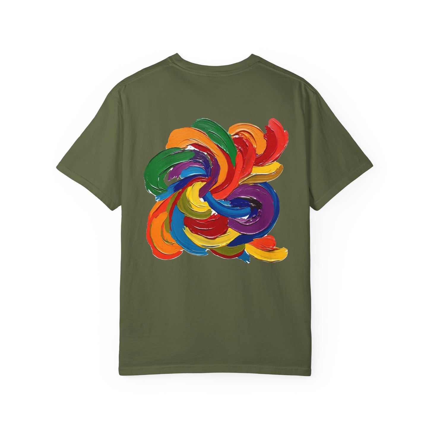 Colorful Swirl Unisex T-Shirt, Vibrant Art Tee, Casual Wear, Gift for Artists, Statement Shirt, Summer Outfit