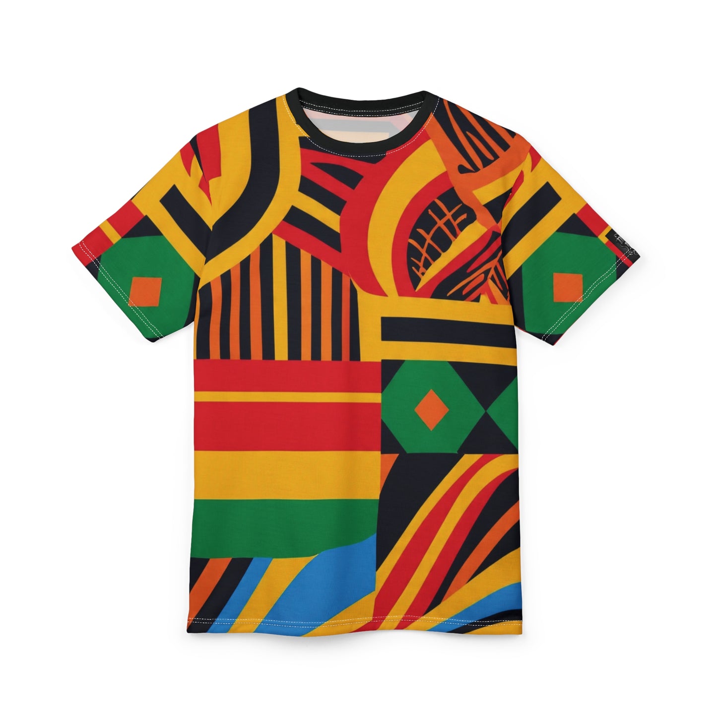 Vibrant Unisex South African Style Graphic Tee | Colorful AOP T-Shirt, Fun Casual Wear, Unique Art Tee, Gift for Art Lovers, Everyday Fashion