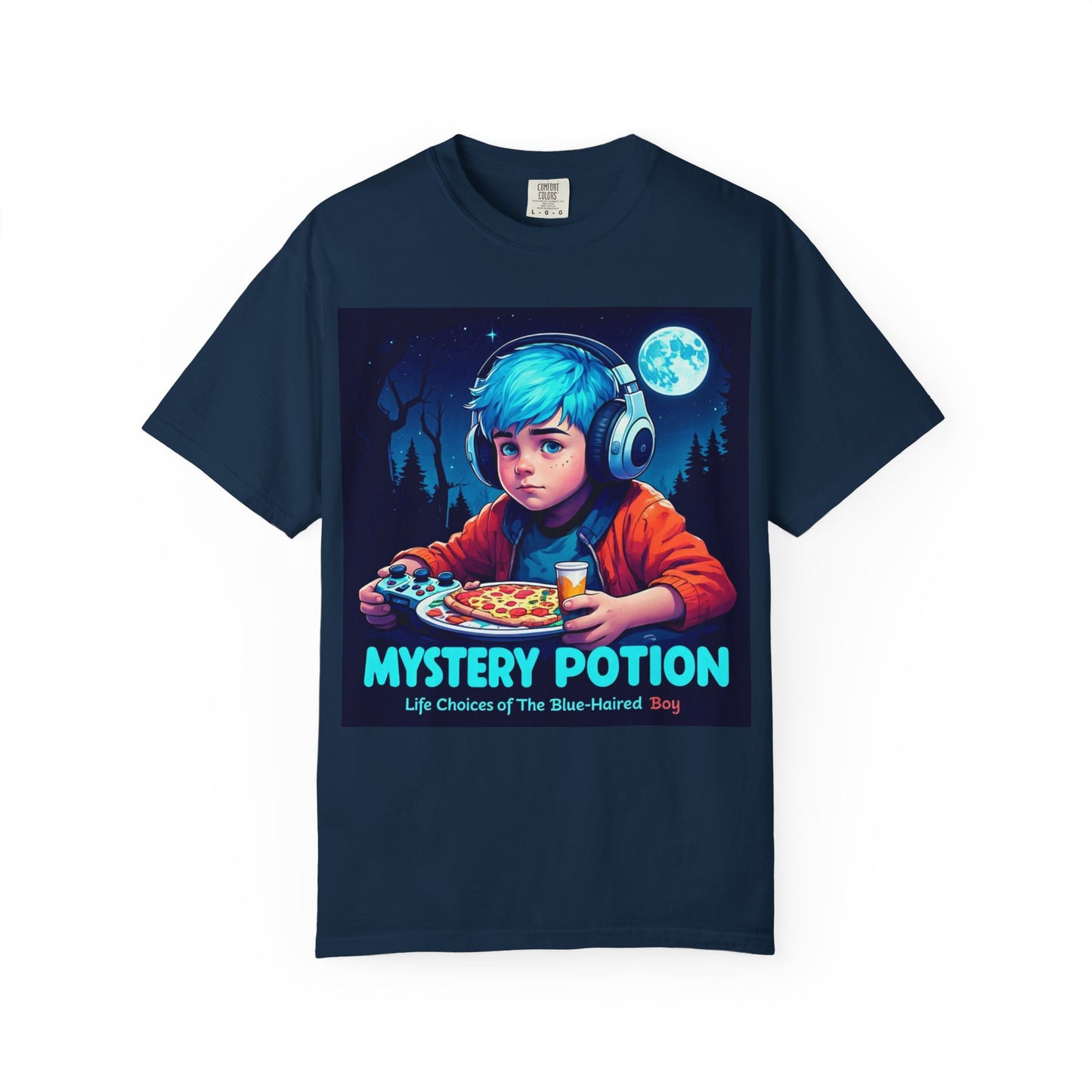 Mystery Potion T-shirt, Gamer Tee, Unisex Graphic Tee, Quirky Gift, Unique Design, Retro Vibe