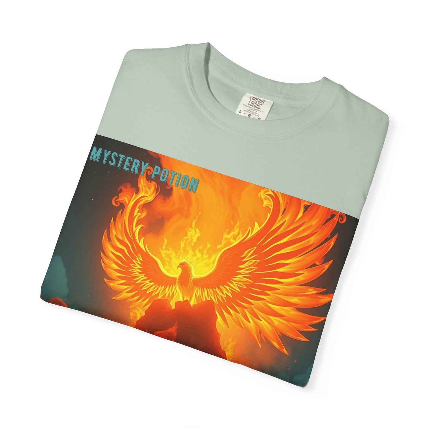 'Blessed With Pure Awesomeness' Mystery Phoenix Graphic Unisex T-shirt, Cool Casual Wear, Unique Gift for Nature Lovers, Birthday, Summer Event, Spiritual Design