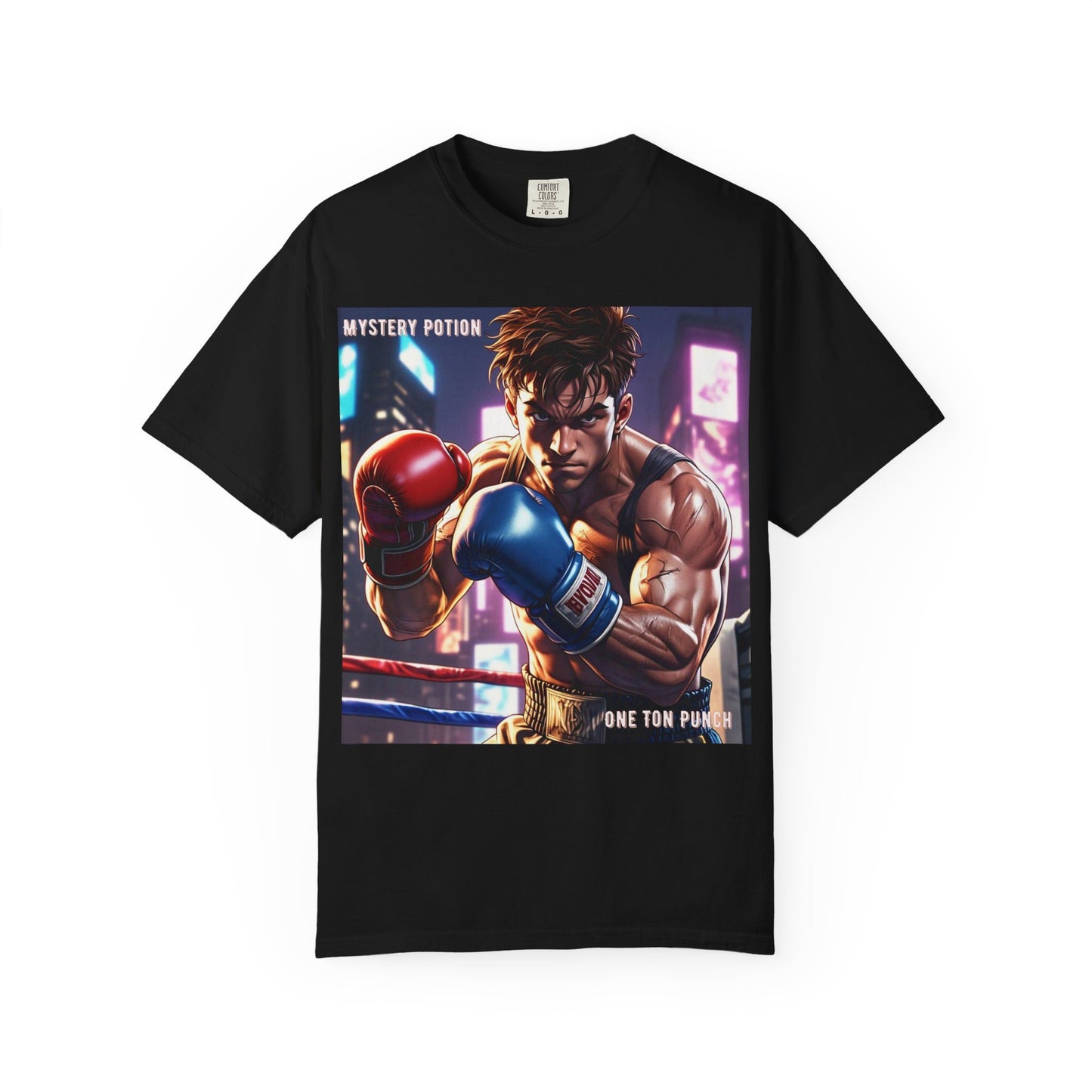 'One Ton Punch' by Mystery Potion, Boxer T-Shirt, Unisex Graphic Tee, Gift for Gamers, Vintage Style Shirt, Cool Casual Wear, Streetwear Fashion