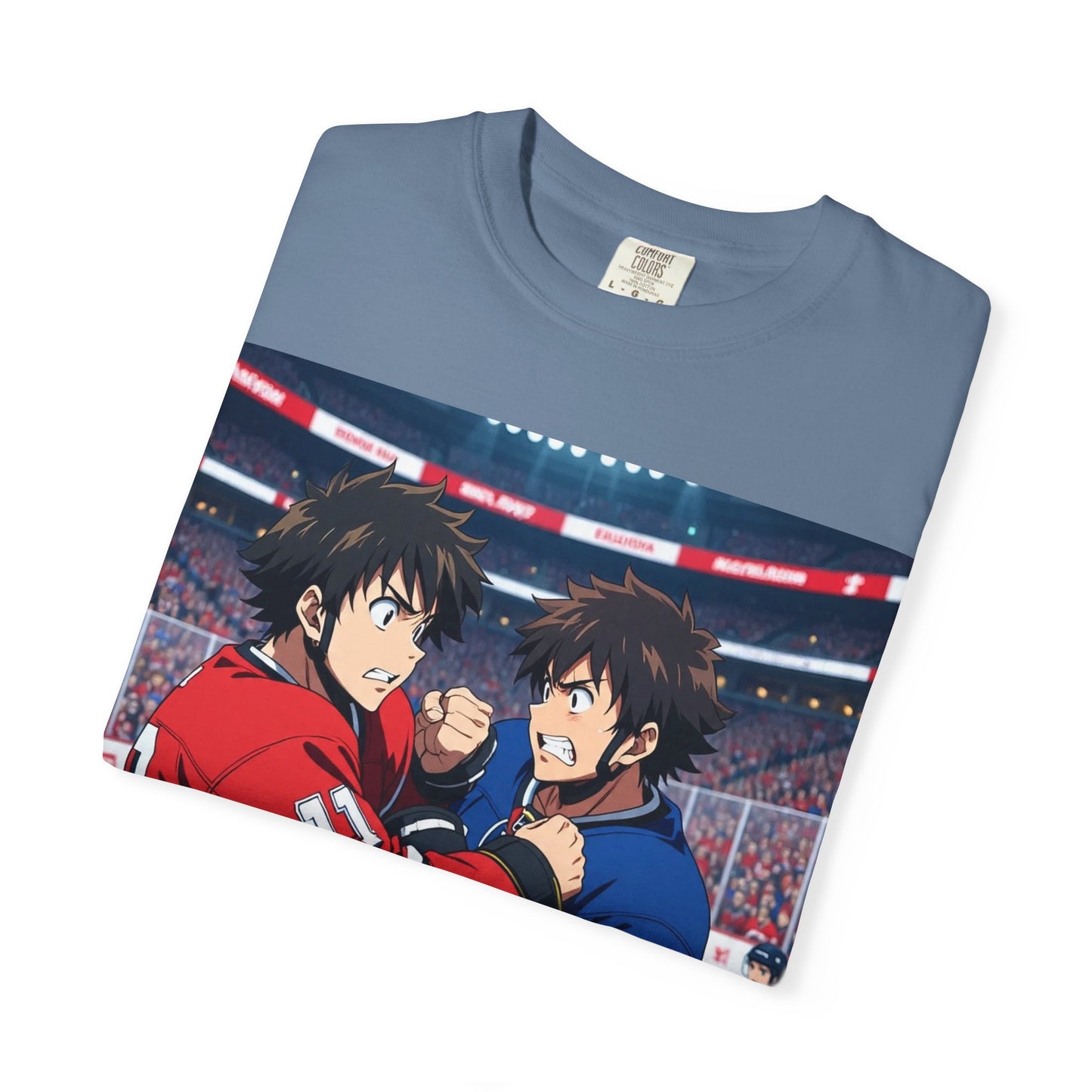 Hockey Fight T-Shirt | Unisex Vintage Graphic Tee | Perfect for Gamers | Gift for Fans | Casual Wear | Anime Rivalry Streetwear