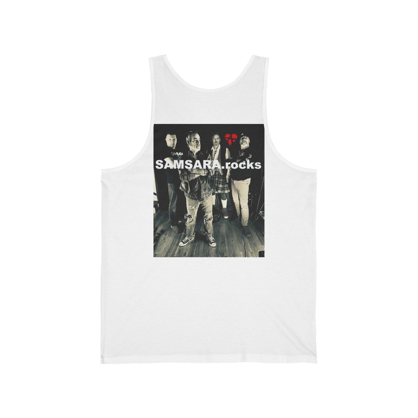 Samsara Rocks Love Unisex Tank, Cool Graphic Shirt, Music Lover Gift, Casual Summer Wear, Festival Apparel, Band Merchandise