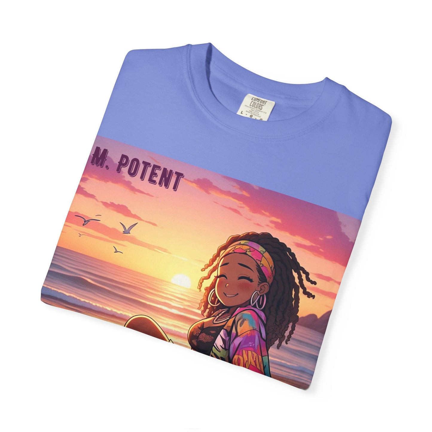 'Now You're Speaking My Language' by M. Potent, Beach Vibes Unisex Garment-Dyed T-shirt, Summer Apparel, Chill T-shirt, Vacation Wear, Perfect Gift for Sun Lovers, Graphic Tee