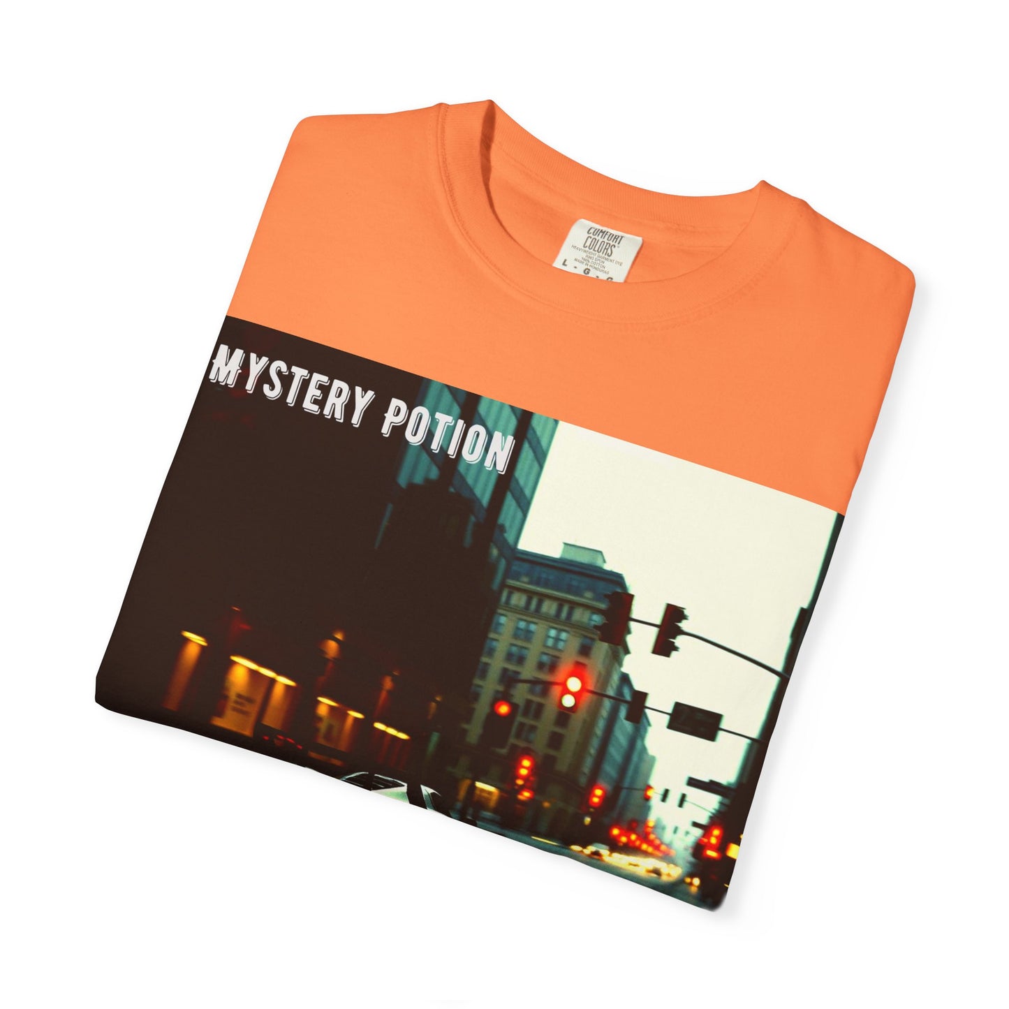 'Red Light Stop, Green Light Burn' by Mystery Potion Urban Vibe T-Shirt, Street Art T-Shirt, Fashion Tee, Gift for Art Lovers, Unisex Cotton Shirt, Unique Graphic Tee