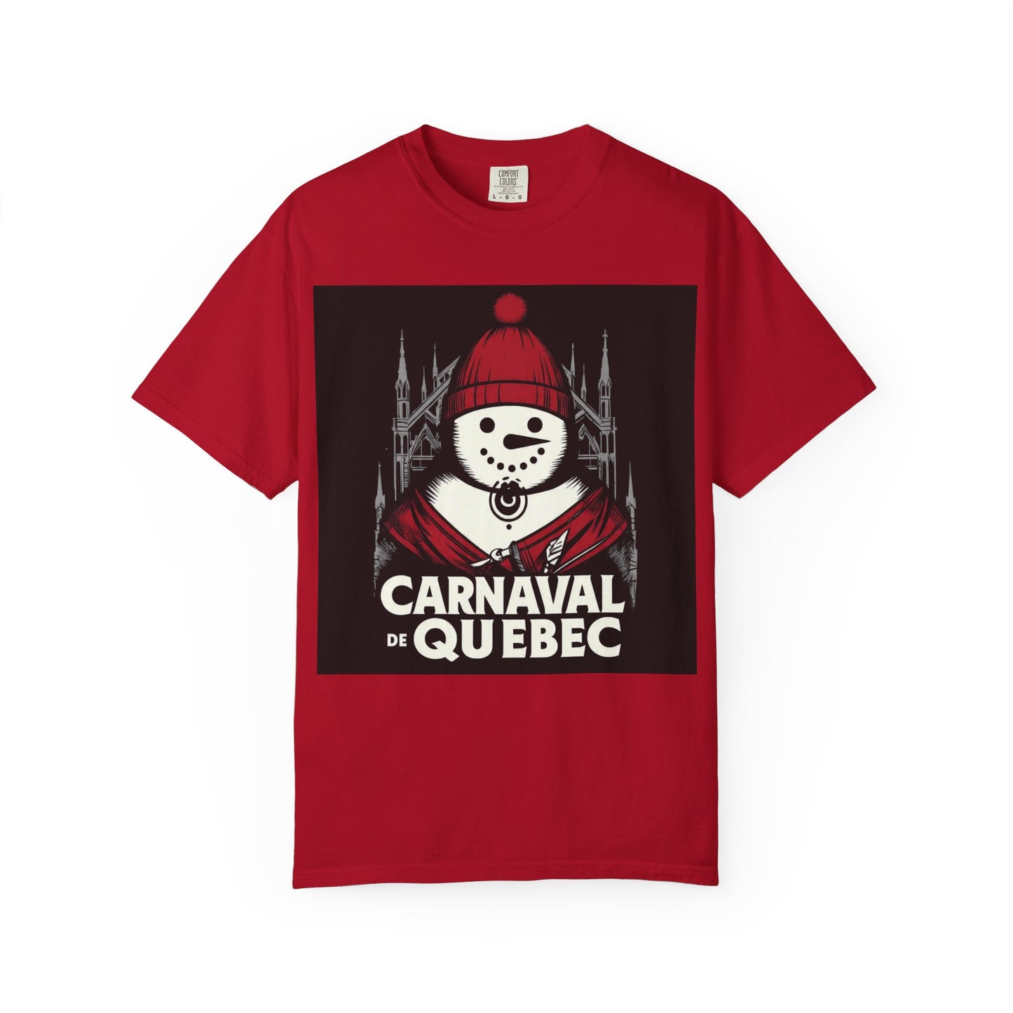 Carnaval de Québec Post-Goth T-shirt, Unisex Graphic Tee, Winter Festival Apparel, Holiday Gifts, Comfortable Everyday Wear