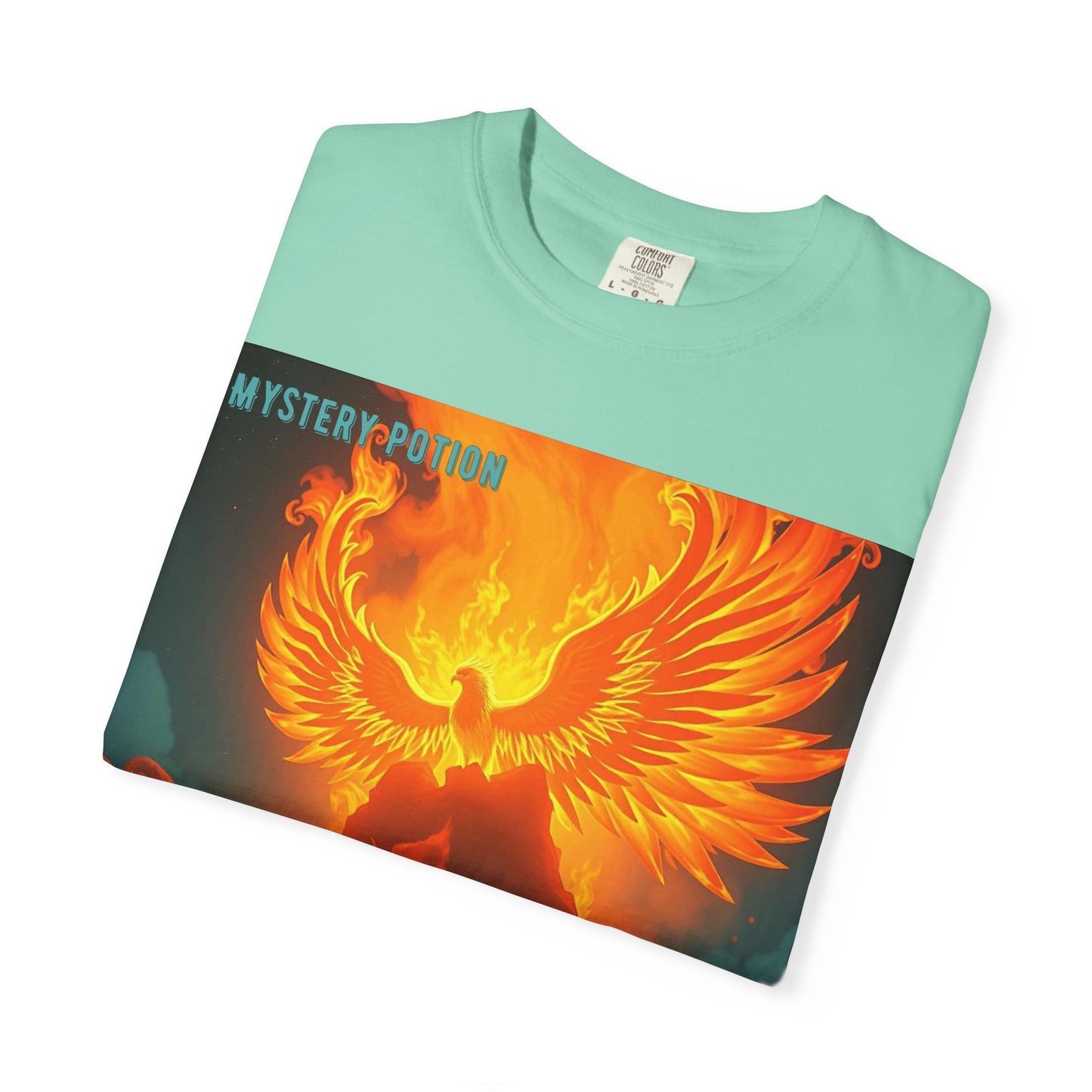 'Blessed With Pure Awesomeness' Mystery Phoenix Graphic Unisex T-shirt, Cool Casual Wear, Unique Gift for Nature Lovers, Birthday, Summer Event, Spiritual Design