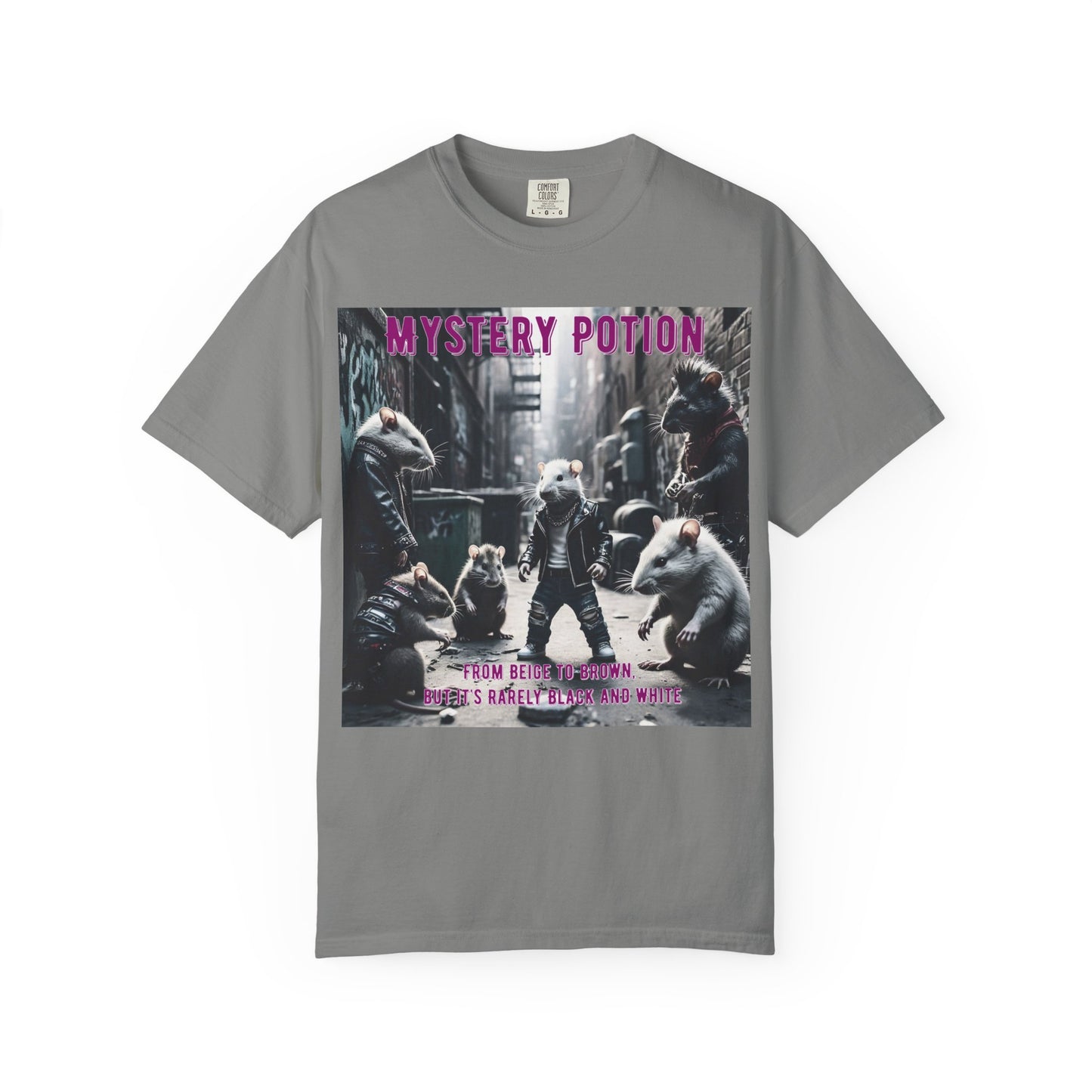 'From Beige to Brown, but it's Rarely Black and White' by Mystery Potion, Anti-Racism Statement Unique Graphic Tee, Mystery Potion's Unity in Diversity Unisex T-Shirt, Casual Wear, Festival Fashion, Summer Style