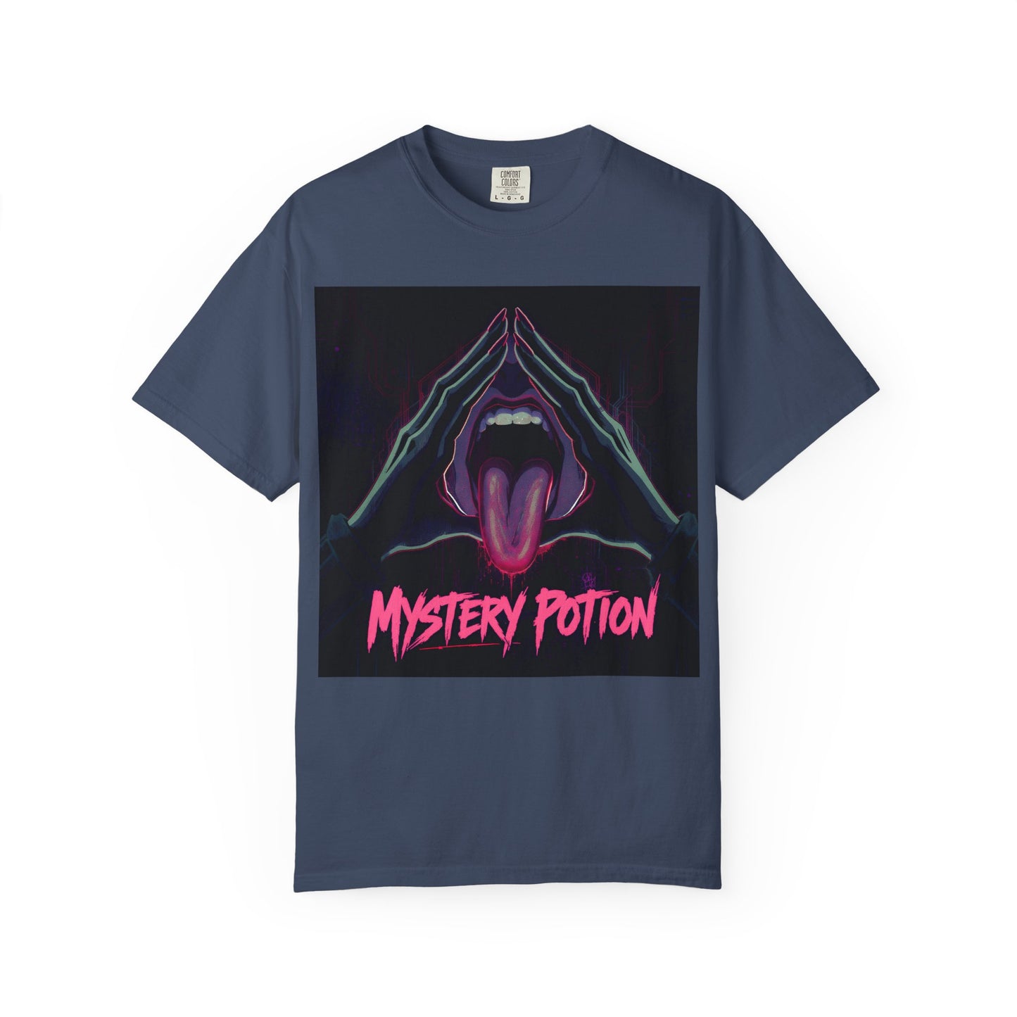 Mystery Potion Graphic Tee, Unisex T-Shirt for Festivals, Gift for Friends, Retro Vibes, Statement Shirt
