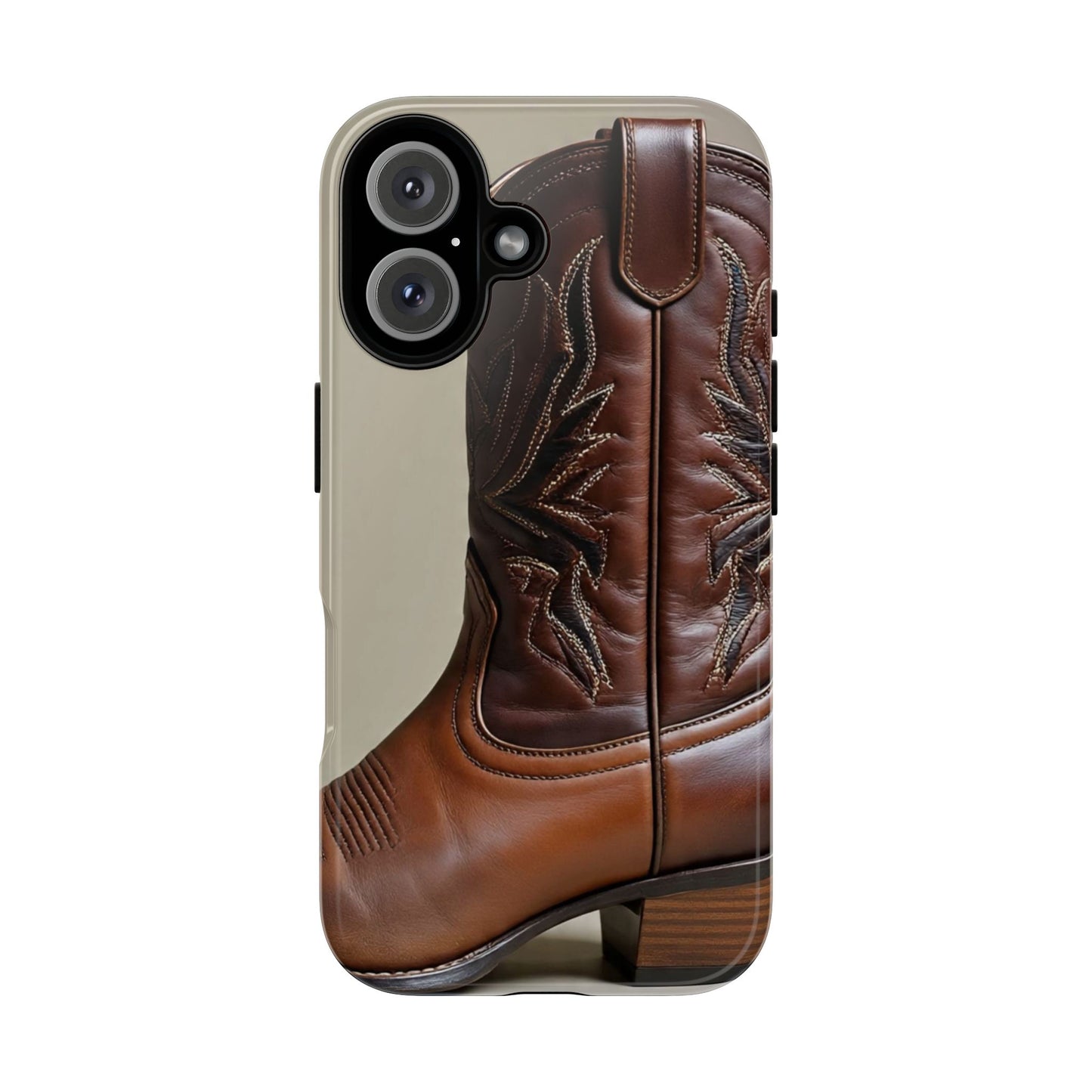 Brown Cowboy Boot Phone Case, Tough Cases, Western Style, Durable Phone Cover, Gift for Cowgirls, Country Music Lovers, Unique Design