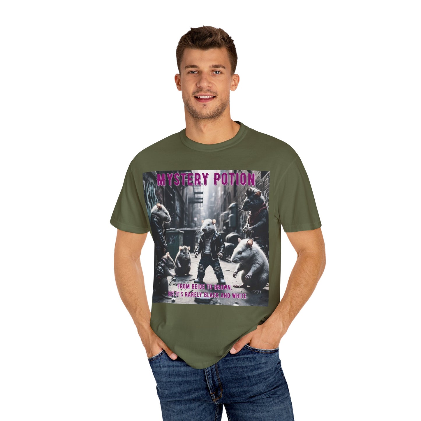 'From Beige to Brown, but it's Rarely Black and White' by Mystery Potion, Anti-Racism Statement Unique Graphic Tee, Mystery Potion's Unity in Diversity Unisex T-Shirt, Casual Wear, Festival Fashion, Summer Style
