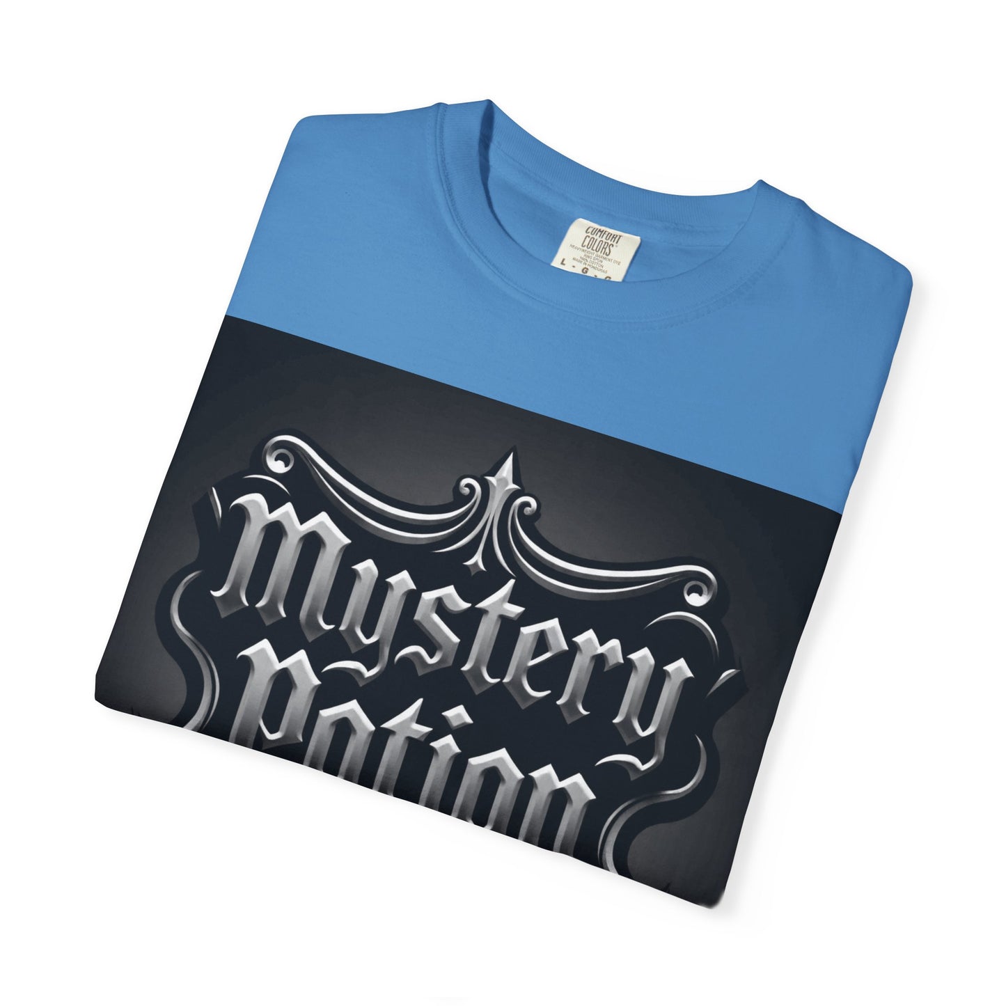 Mystery Potion Unisex Garment-Dyed T-shirt | Halloween Costume Shirt, Casual Wear, Themed Party Tee, Gift for Mystery Lovers