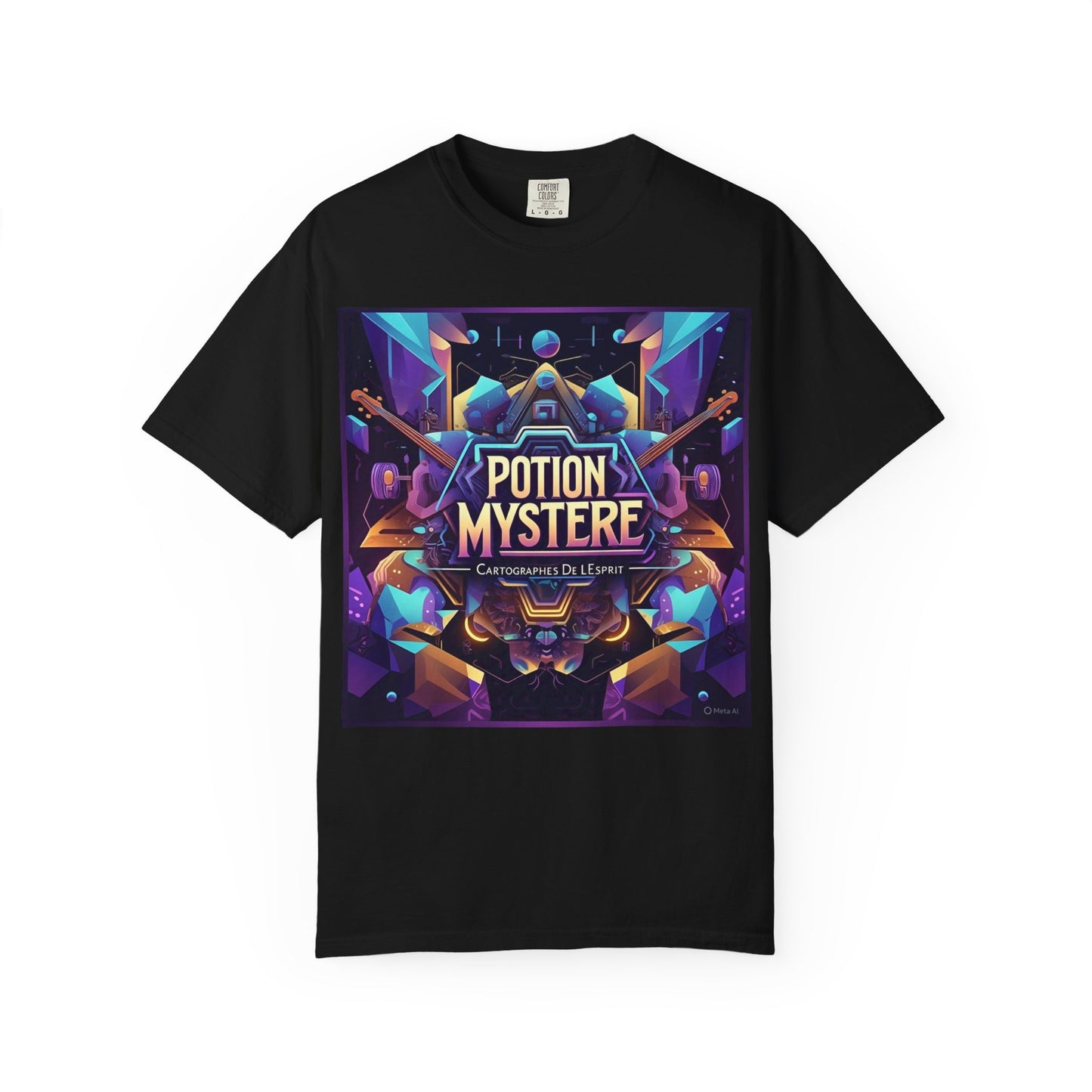 Potion Mystere Graphic Tee, Artistic Unisex Shirt, Handmade Gift, Festival Apparel, Unique Art T-shirt