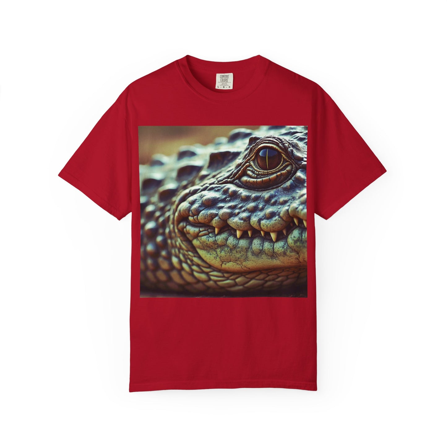 Aligator Unisex Garment-Dyed T-Shirt with Lizard Design, Cool Animal Tee for Nature Lovers, Gift for Her, Him, Birthday, Outdoor Enthusiasts