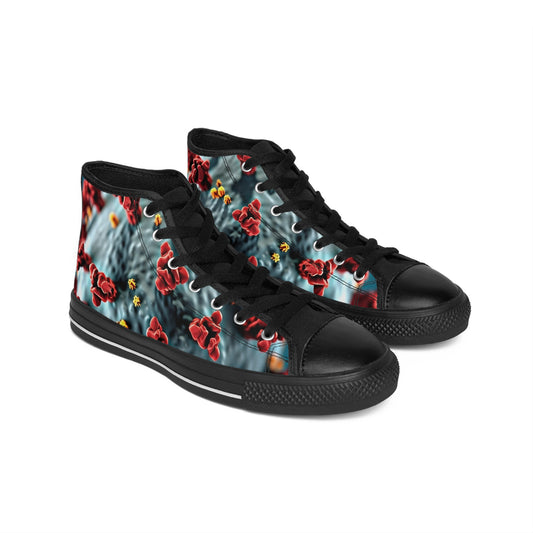 Mock Coronovirus textured shoes Stylish High-Top Sneakers for Trendsetters | Unique Design, Perfect for Everyday Wear, Gift Ideas, Casual Outfits, Graphic Sneakers