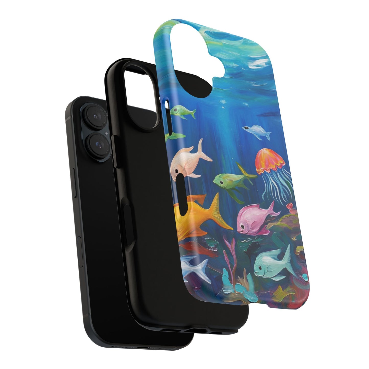 Vibrant Ocean-Inspired Phone Case, Waterproof Phone Cover, Unique Gift for Ocean Lovers, Coastal Decor, Nature-Inspired Accessory
