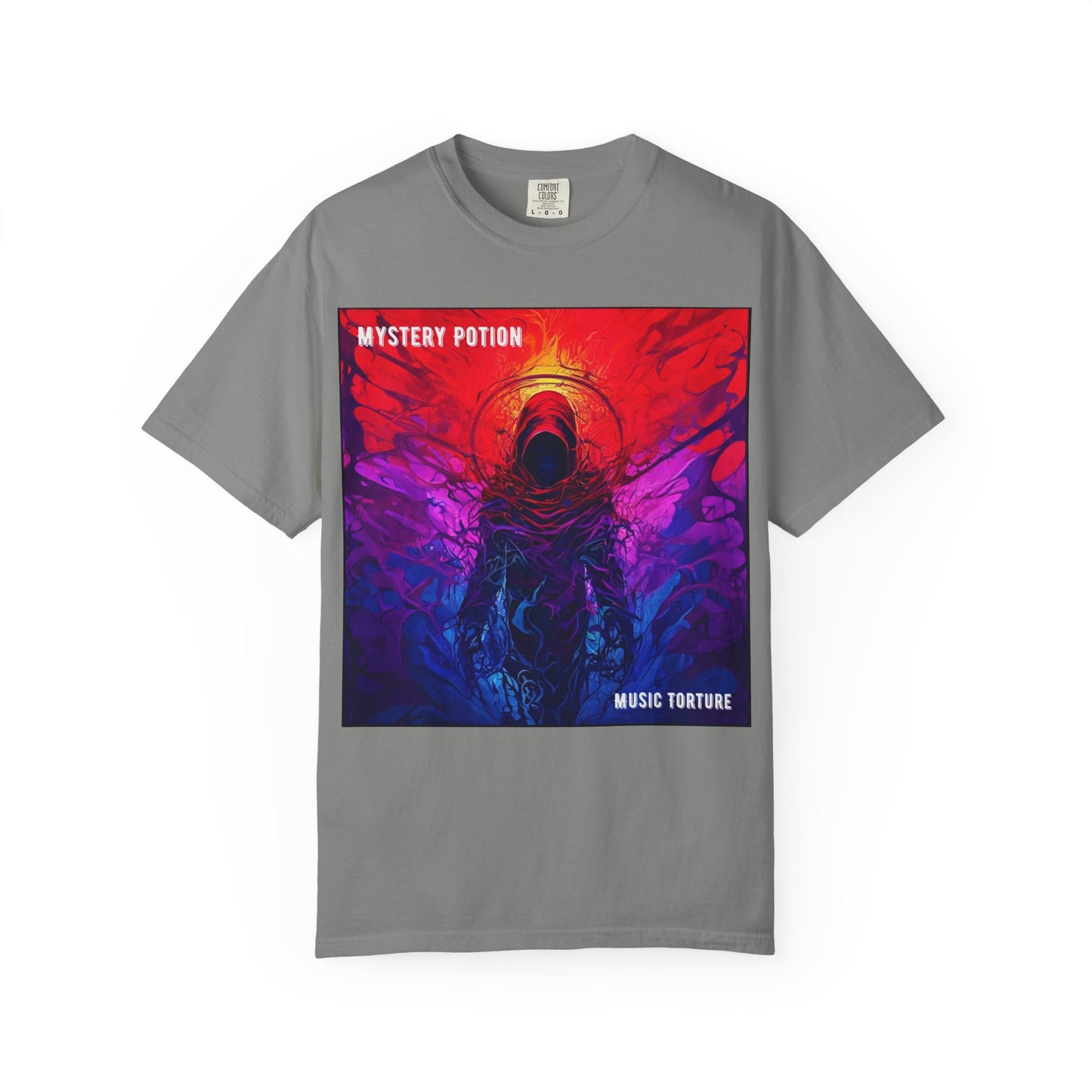 'Music Torture' by Mystery Potion Unisex Garment-Dyed T-shirt, Music Torture Tee, Vibrant Graphic Shirt, Cool Casual Wear, Gift for Music Lovers, [...]