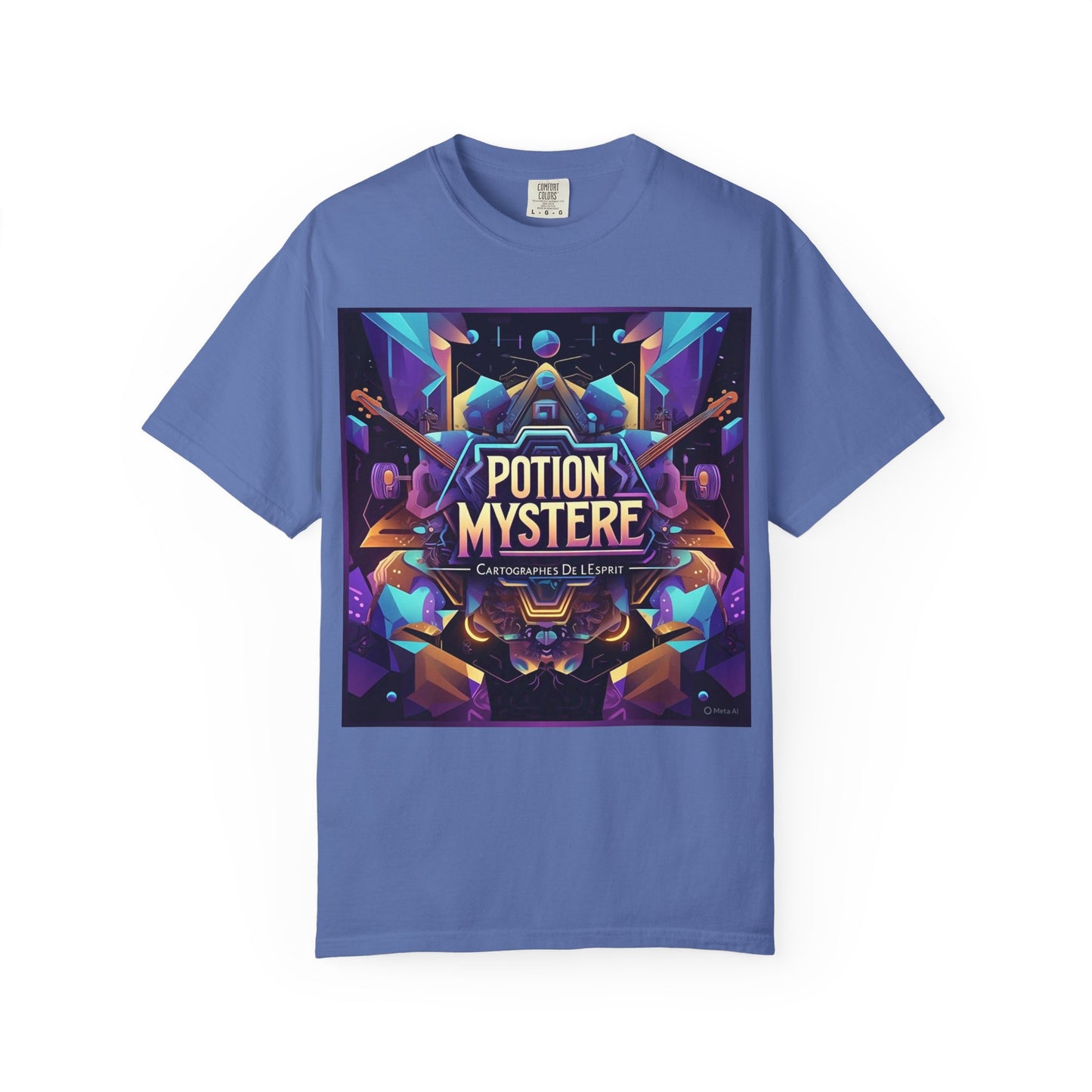 Potion Mystere Graphic Tee, Artistic Unisex Shirt, Handmade Gift, Festival Apparel, Unique Art T-shirt